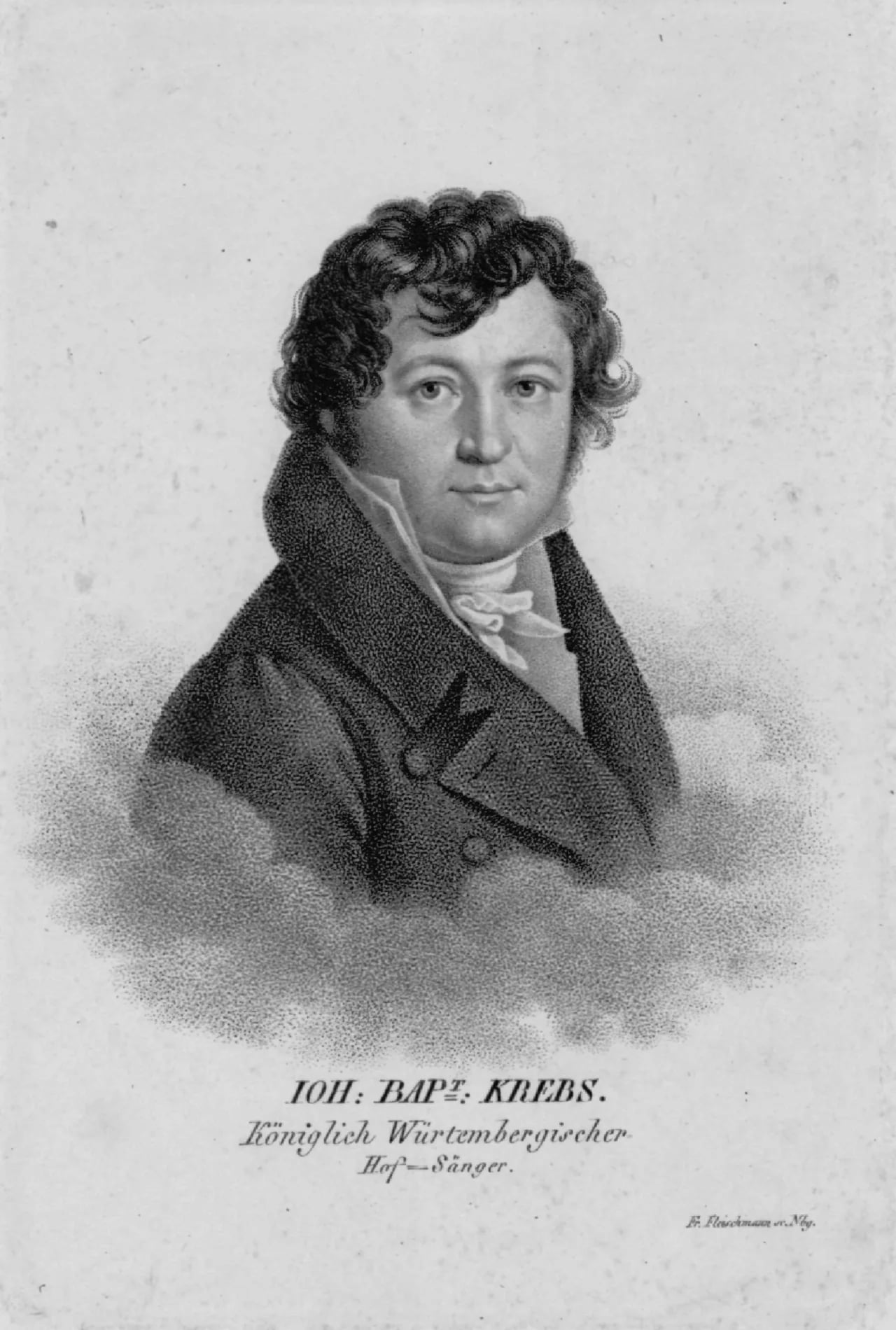 Porträt von Johann Baptist Krebs (1774–1851) – Gedenkseite