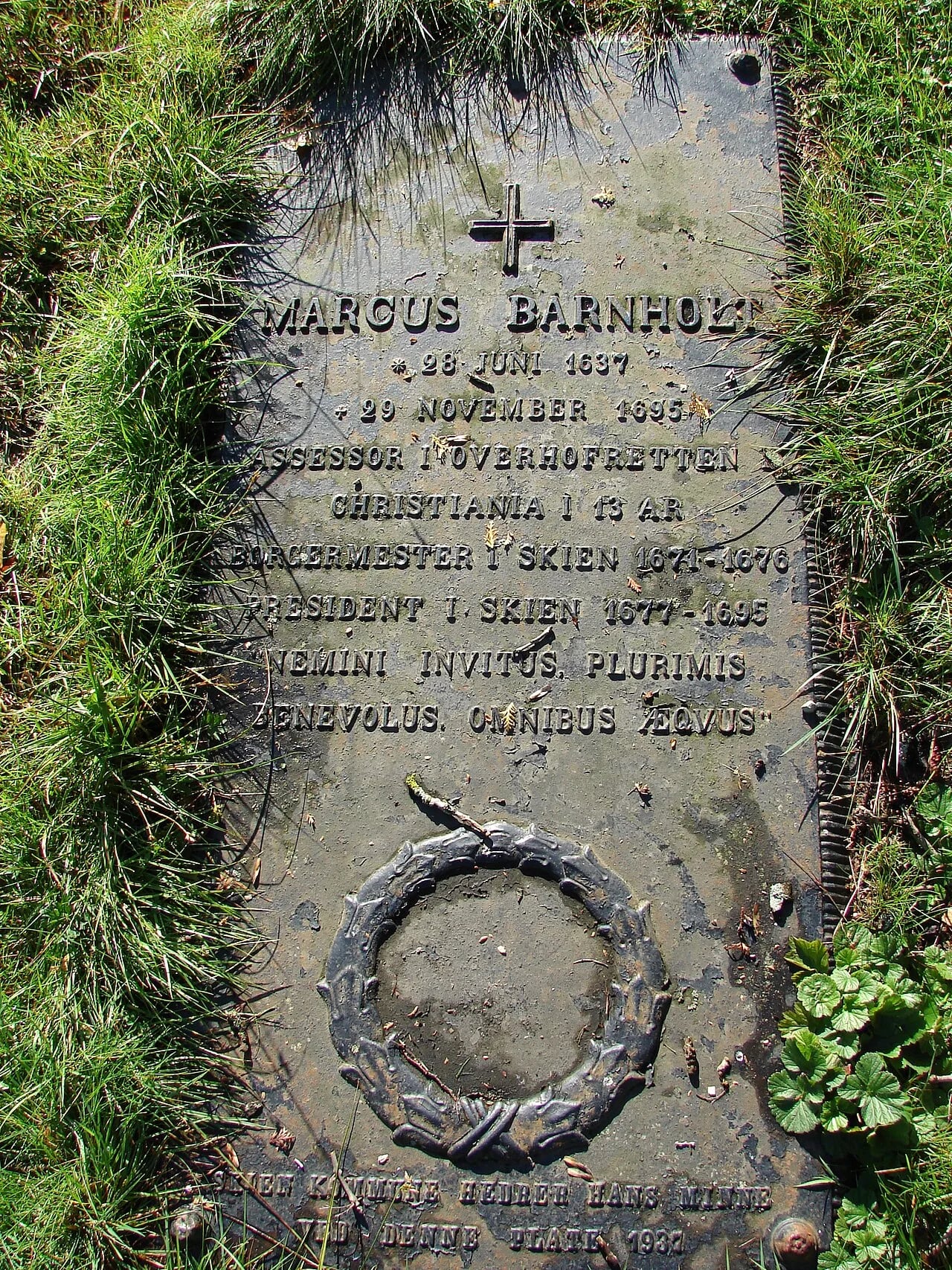 Portrait of Marcus Barnholt (1637–1695) – memorial page
