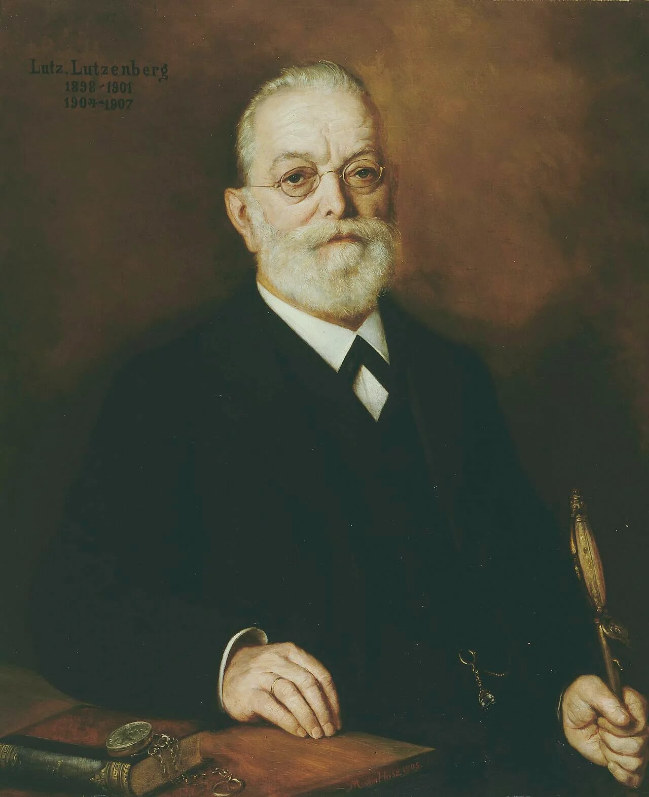 Porträt von Jakob Konrad Lutz (1841–1928) – Gedenkseite