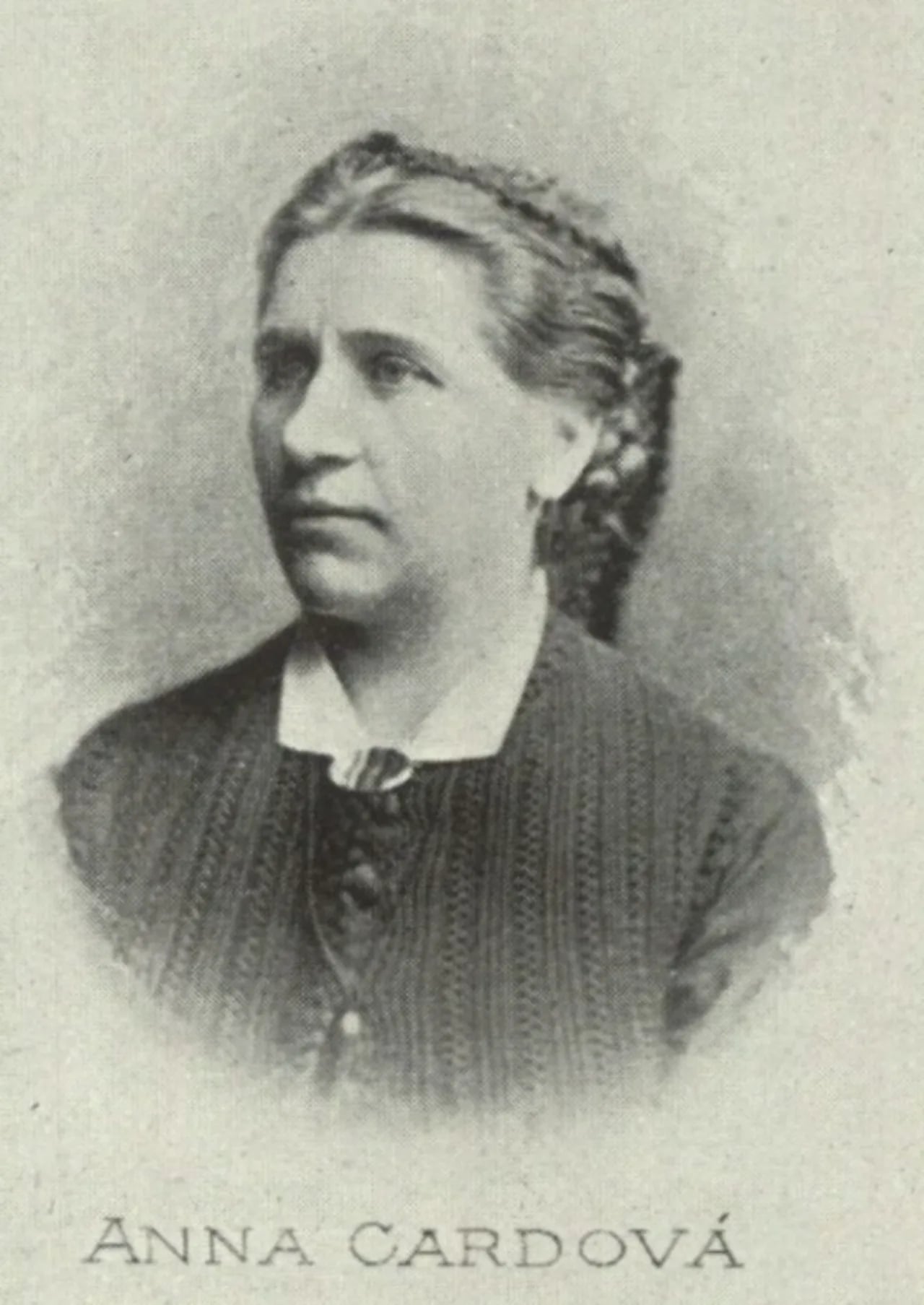 Portrait of Anna Cardová (1836–1919) – memorial page