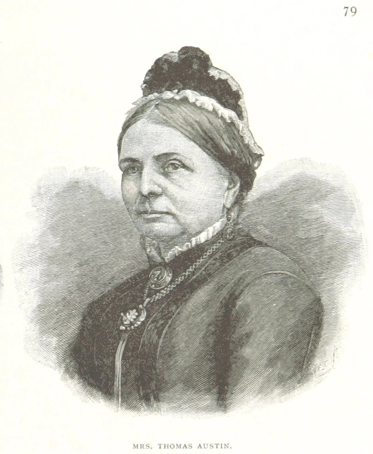 Porträt von Elizabeth Phillips Austin (1821–1910) – Gedenkseite