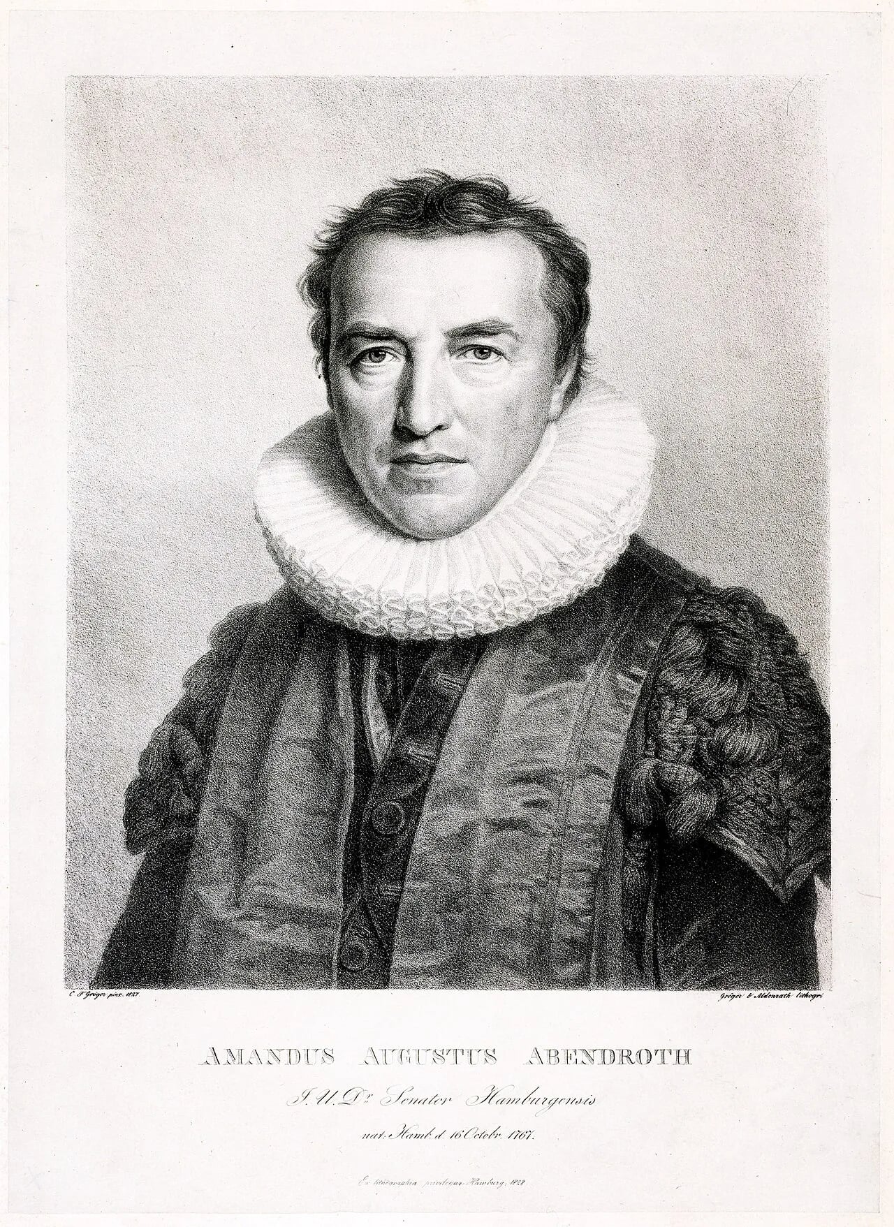 Porträt von Amandus Augustus Abendroth (1767–1842) – Gedenkseite