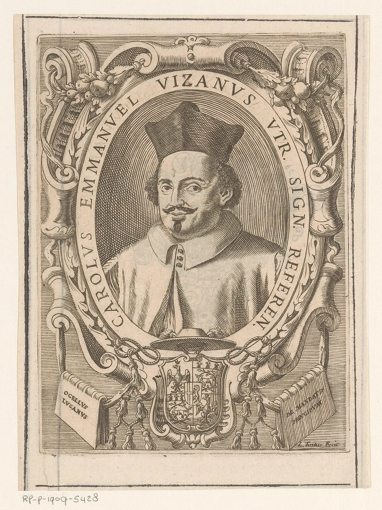 Porträt von Carlo Emmanuele Vizzani (1617–1661) – Gedenkseite
