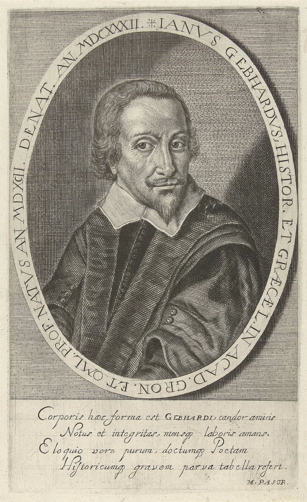 Porträt von Janus Gebhard (1592–1632) – Gedenkseite