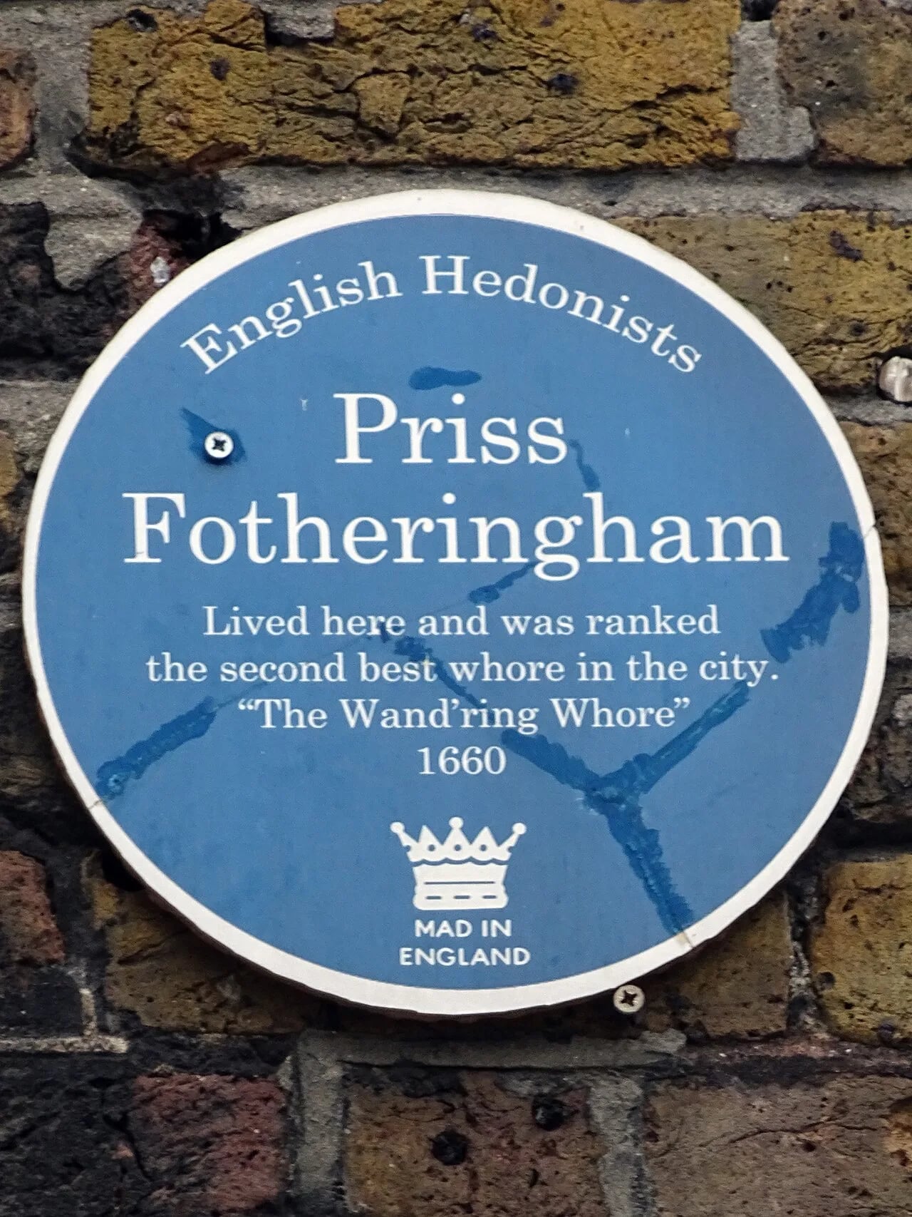 Porträt von Priss Fotheringham (1615–1668) – Gedenkseite