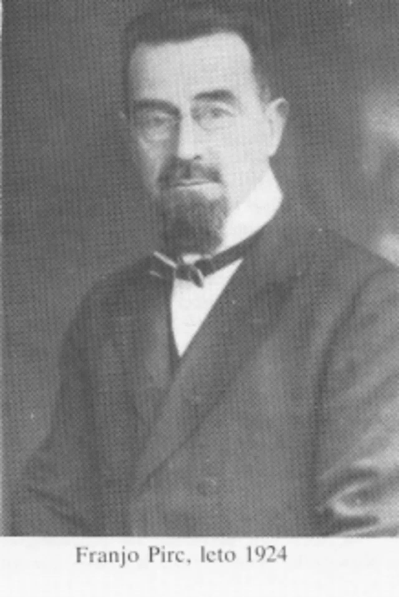 Porträt von Franjo Pirc (1872–1950) – Gedenkseite