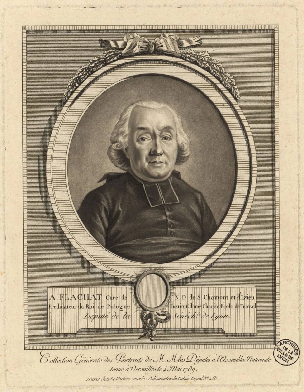Porträt von Antoine Flachat (1725–1803) – Gedenkseite