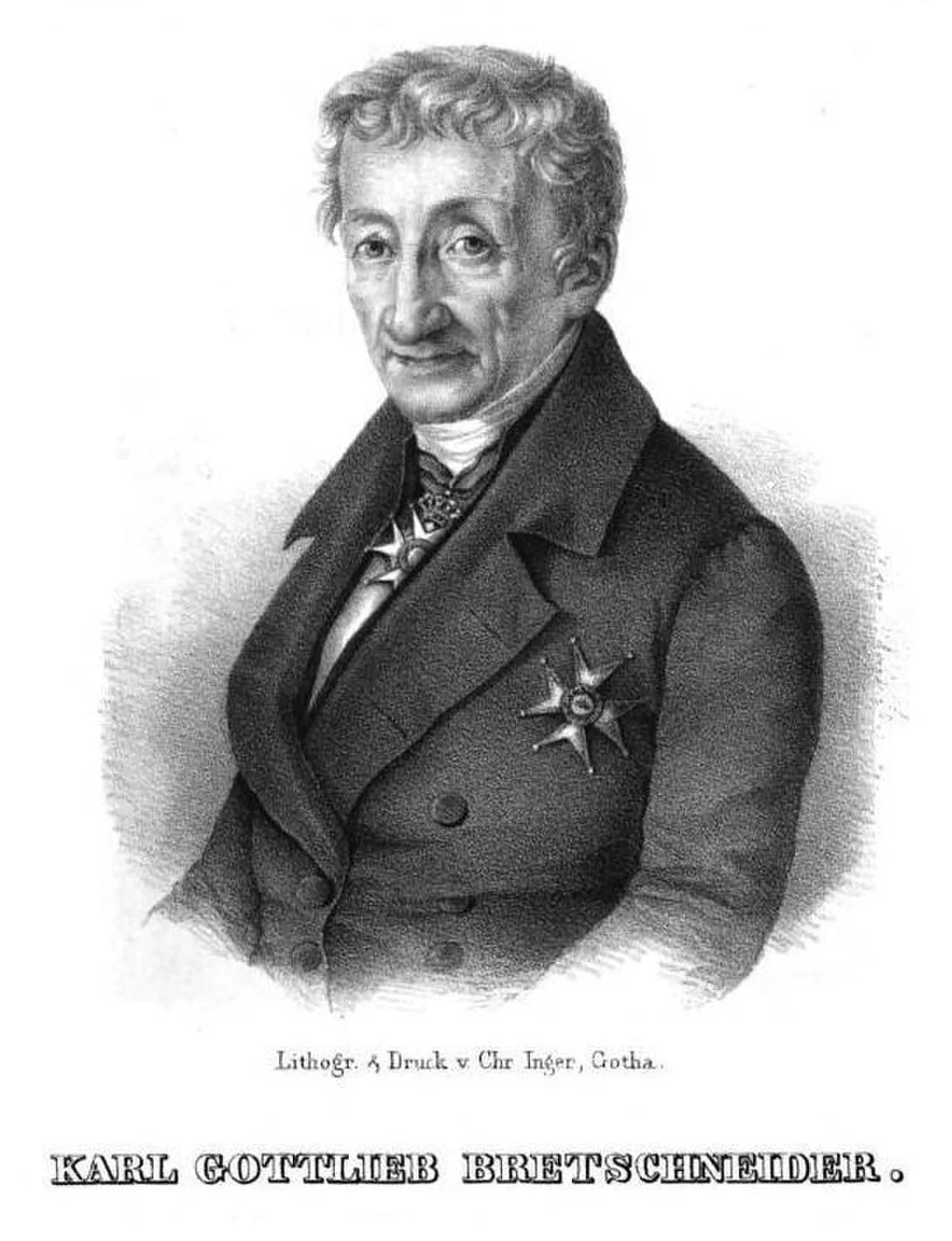 Porträt von Karl Gottlieb Bretschneider (1776–1848) – Gedenkseite