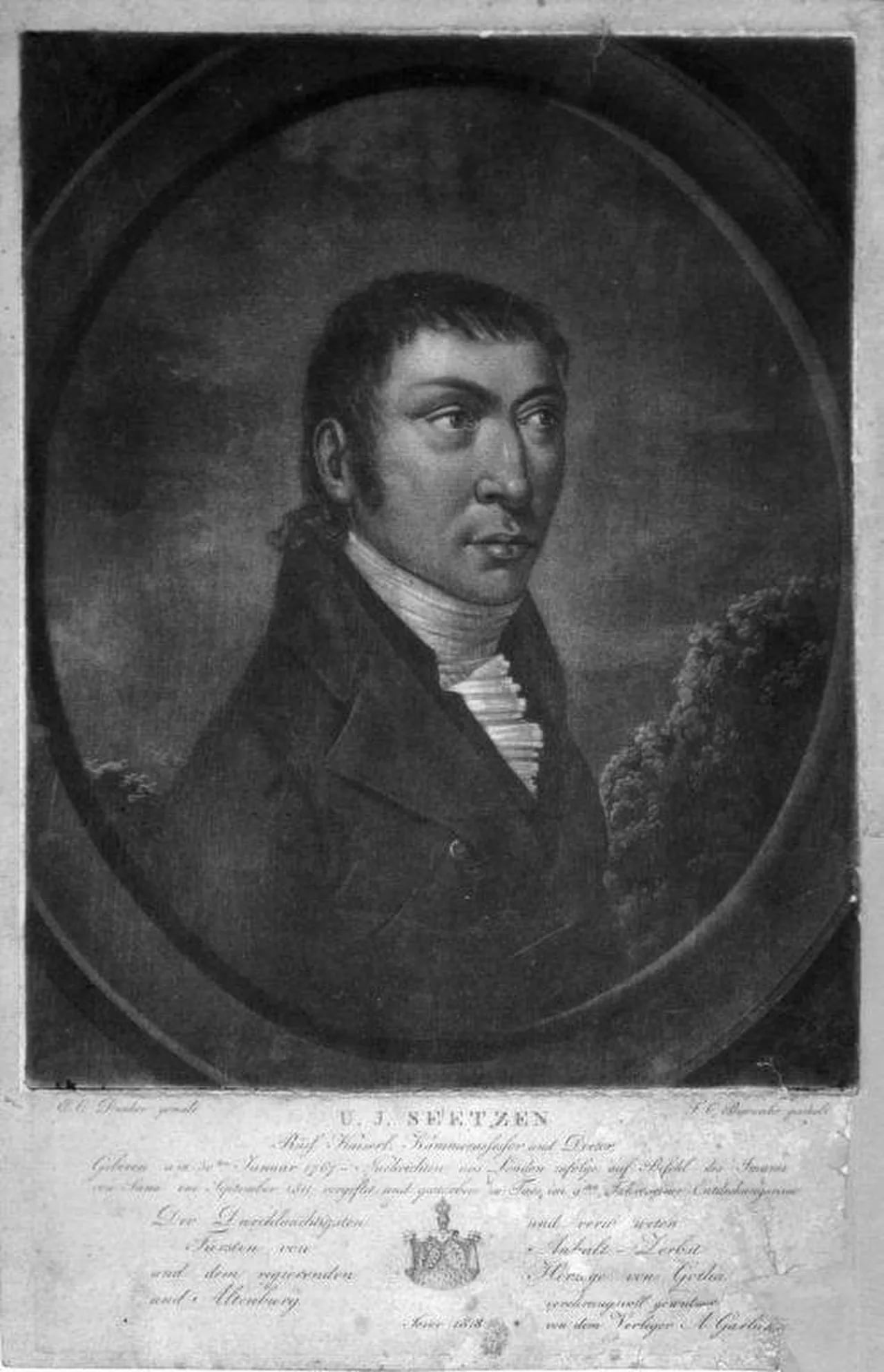 Porträt von Ulrich Jasper Seetzen (1767–1811) – Gedenkseite