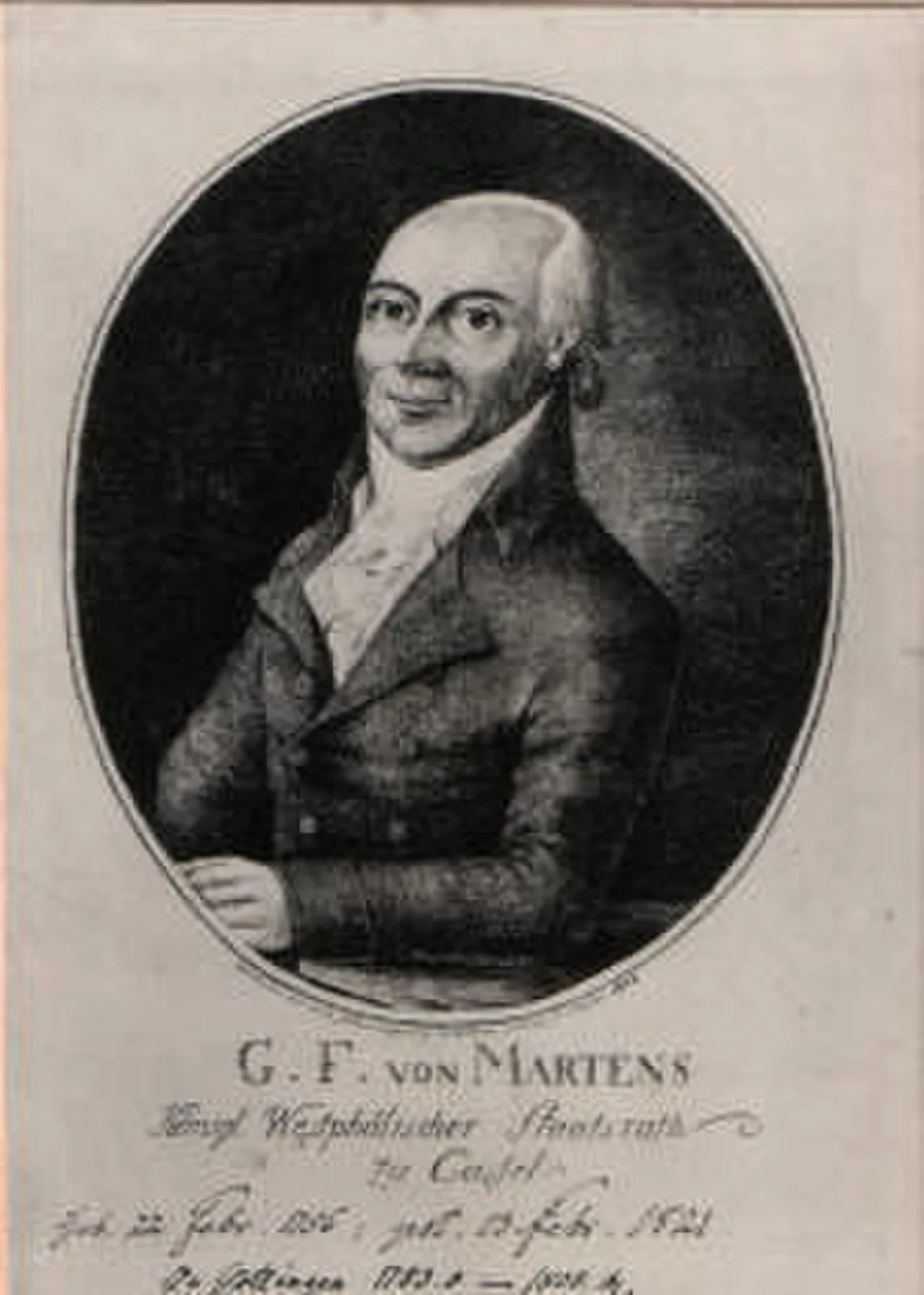 Portrait of Georg Friedrich von Martens (1756–1821) – memorial page