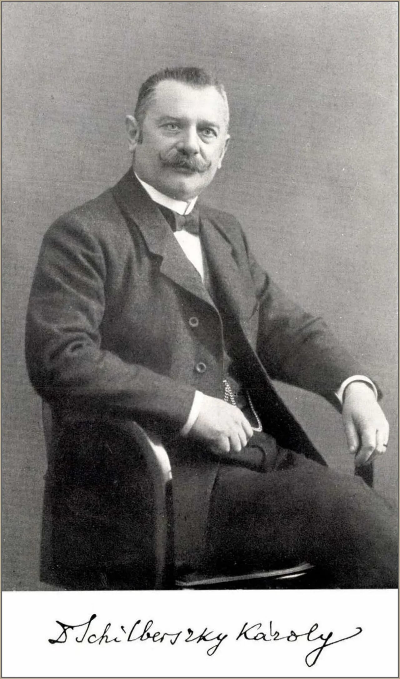 Porträt von Károly Schilberszky (1863–1935) – Gedenkseite