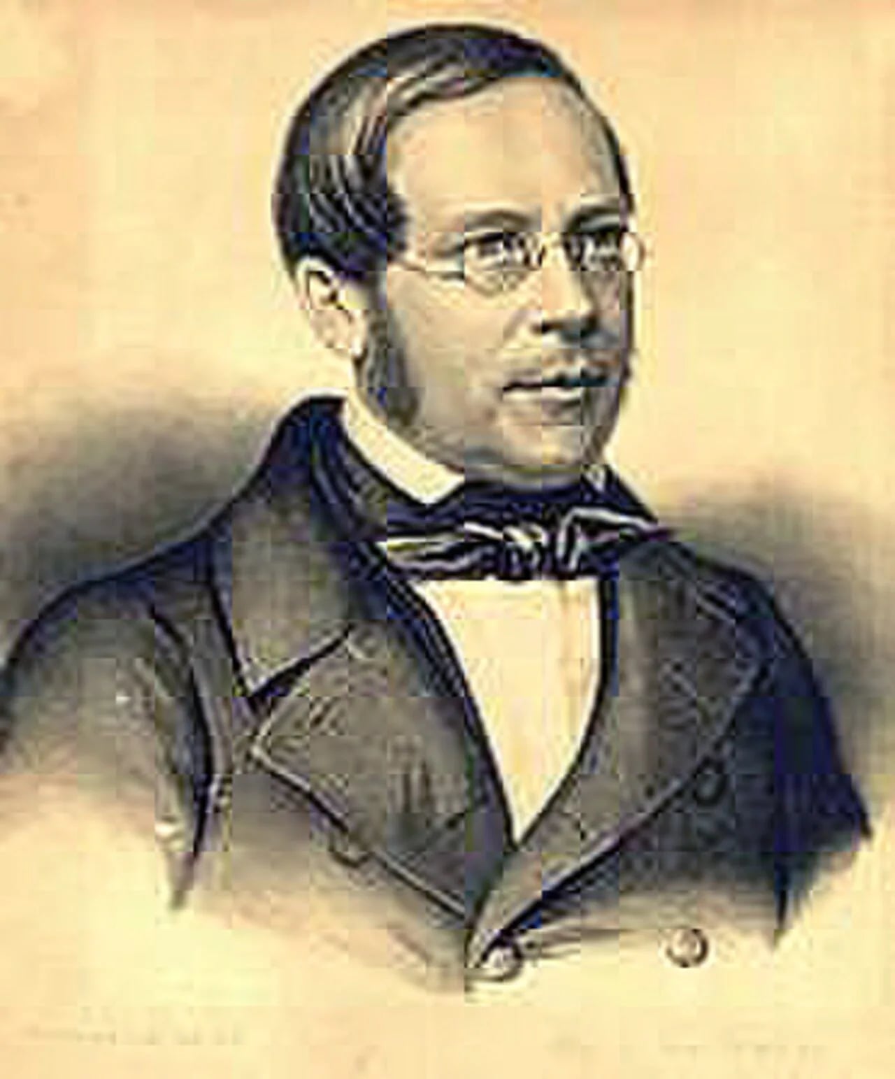 Porträt von Friedrich August Eckstein (1810–1885) – Gedenkseite