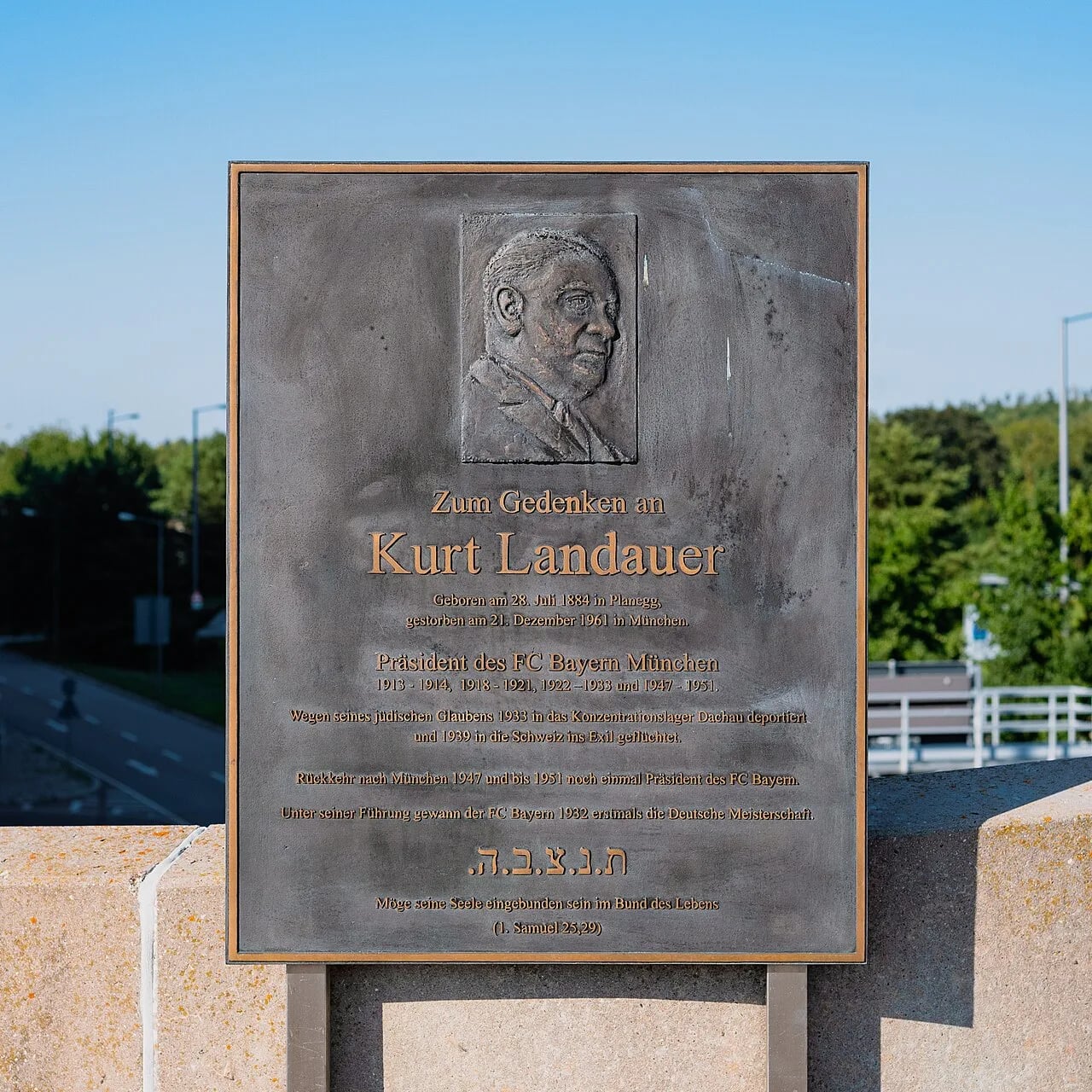 Porträt von Kurt Landauer (1884–1961) – Gedenkseite