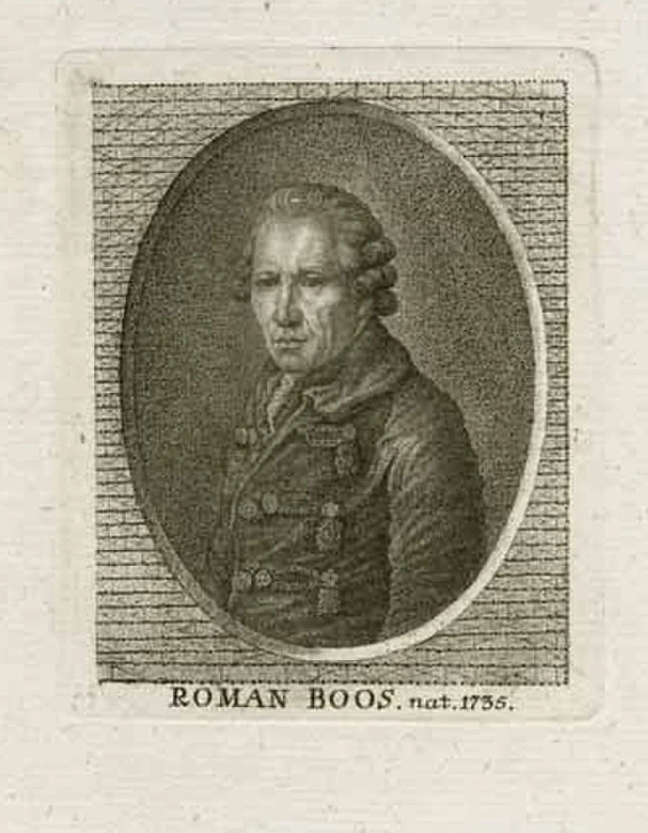 Porträt von Roman Anton Boos (1733–1810) – Gedenkseite
