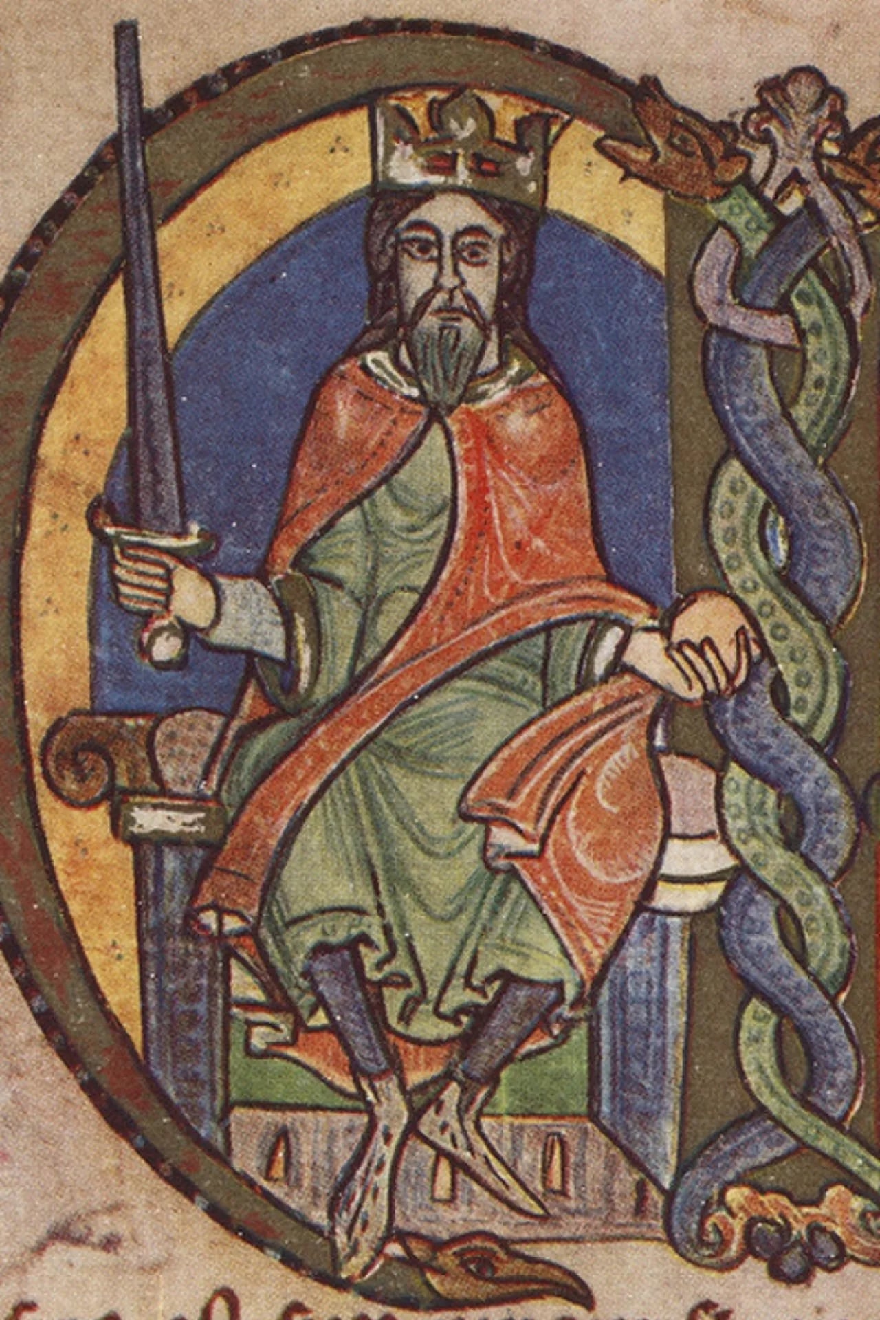 Porträt von David I. (1084–1153) – Gedenkseite