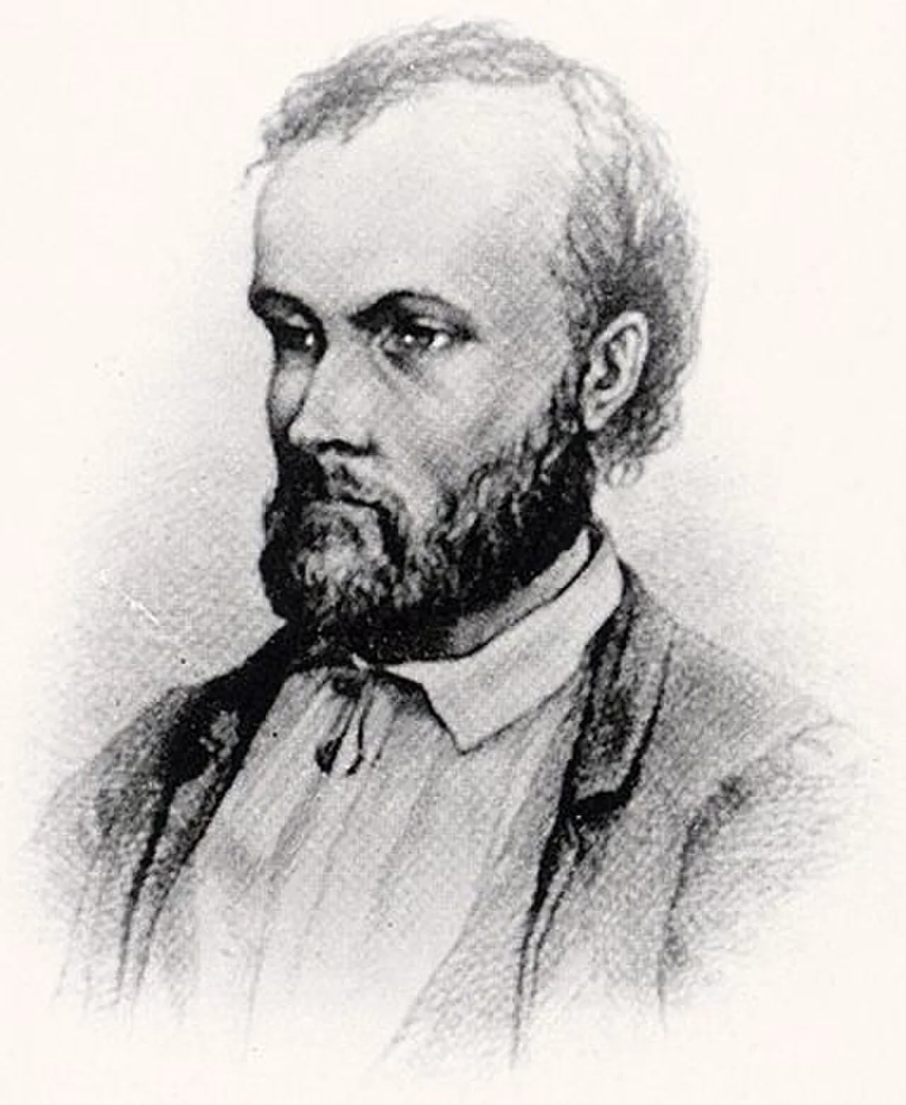 Porträt von Aleksis Kivi (1834–1872) – Gedenkseite