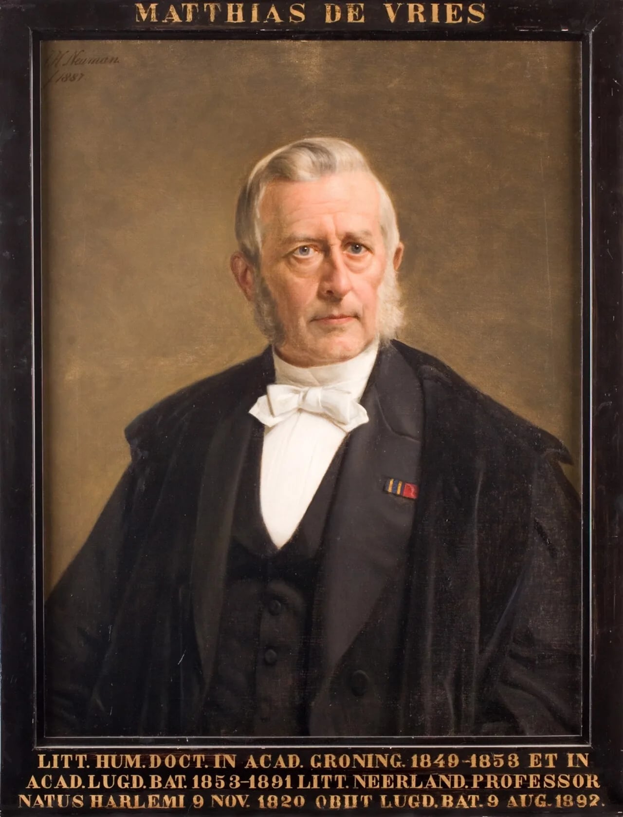 Porträt von Matthias de Vries (1820–1892) – Gedenkseite