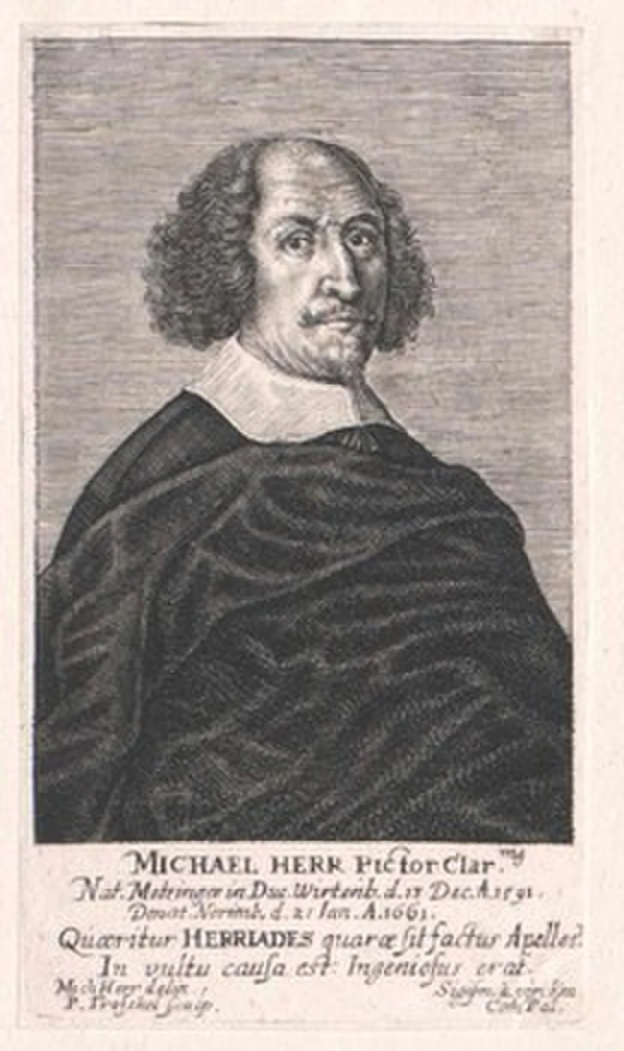 Porträt von Michael Herr (1591–1661) – Gedenkseite