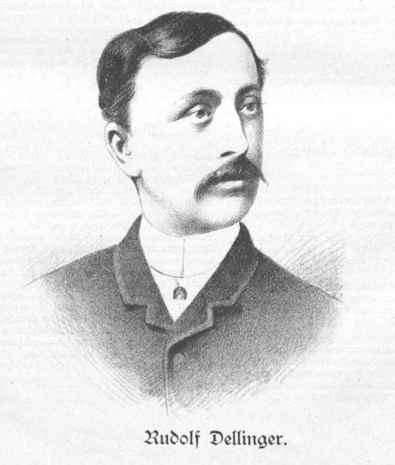 Porträt von Rudolf Dellinger (1857–1910) – Gedenkseite