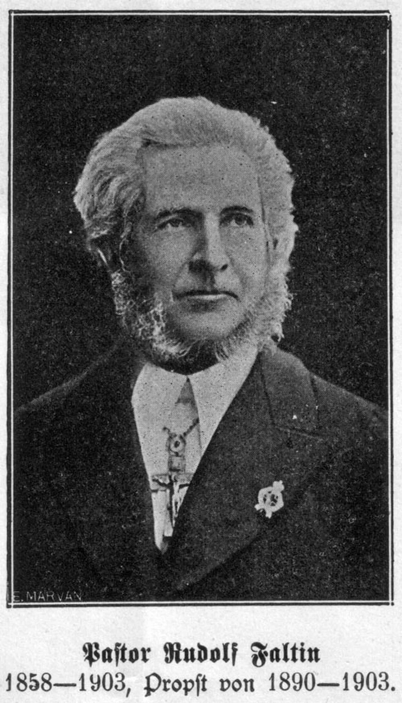 Portrait of Rudolf Faltin (1830–1918) – memorial page