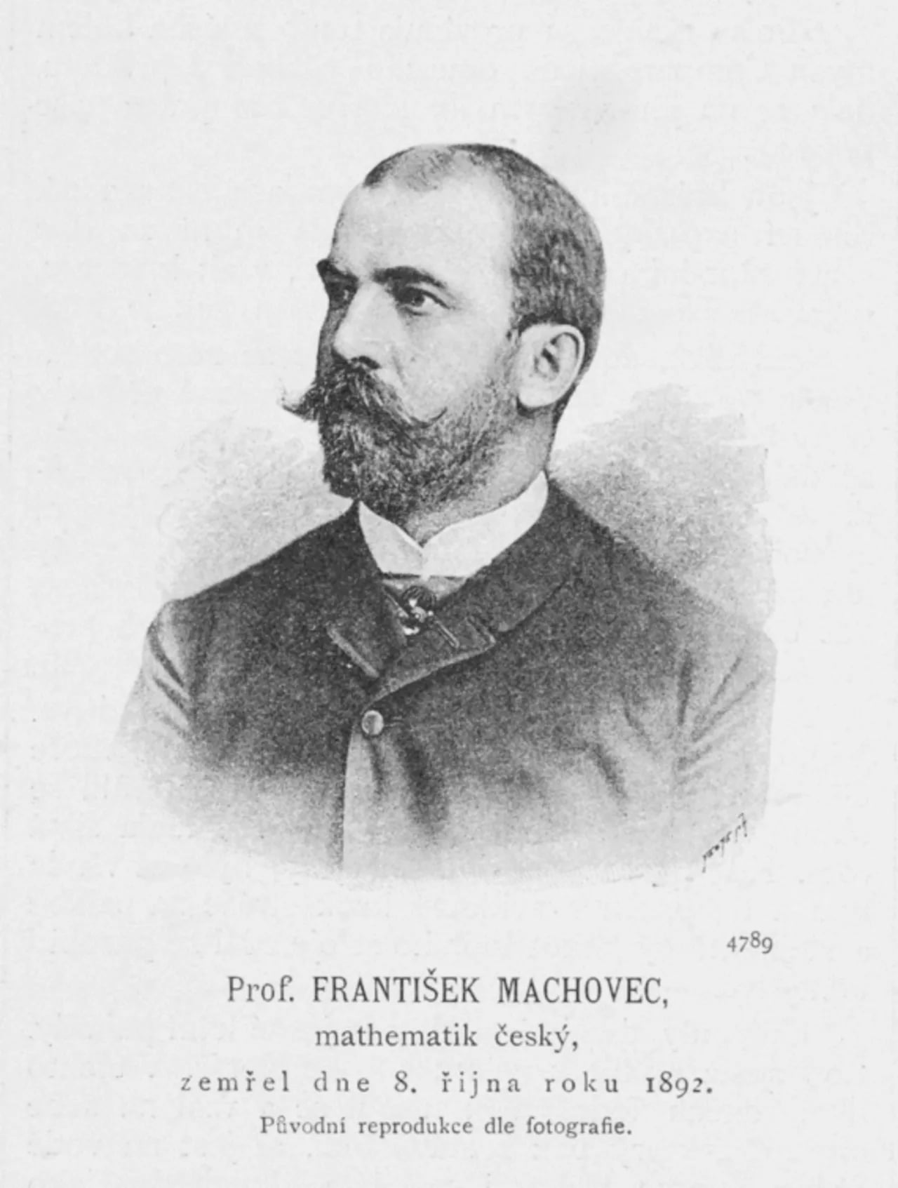 Portrait of František Machovec (1855–1892) – memorial page