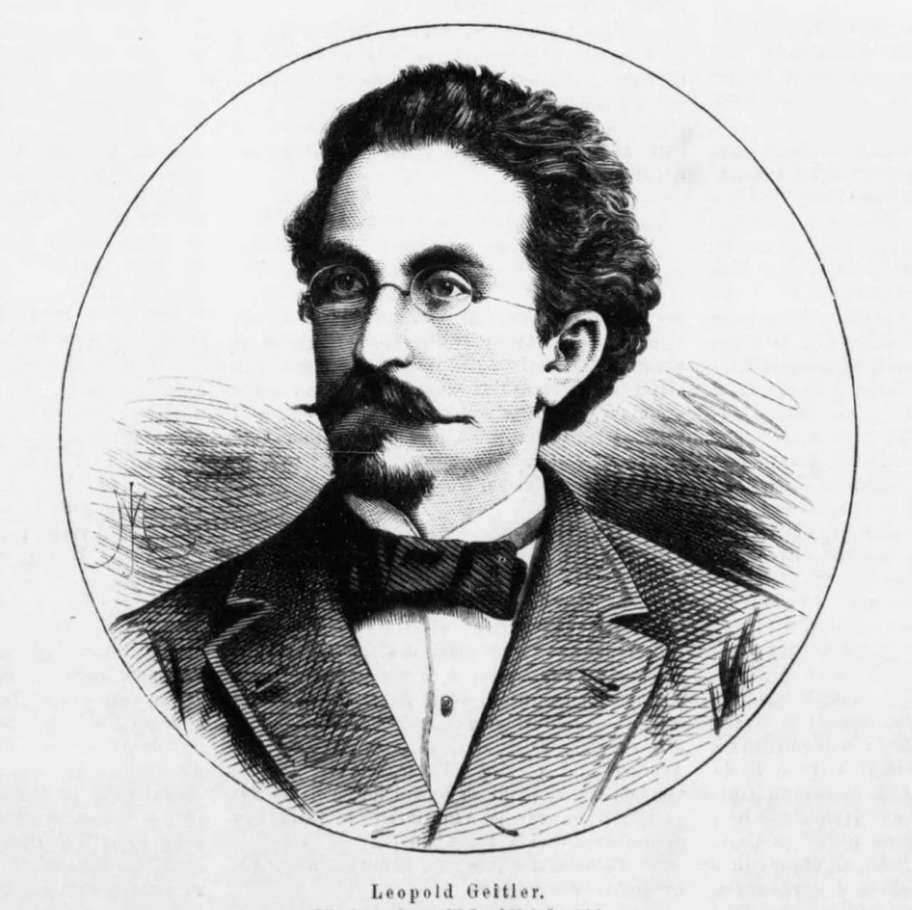 Porträt von Leopold Geitler (1847–1885) – Gedenkseite