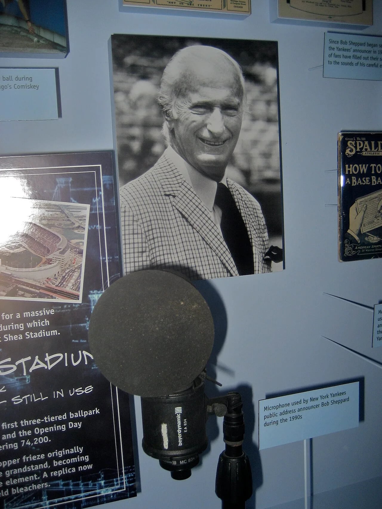 Portrait of Bob Sheppard (1910–2010) – memorial page