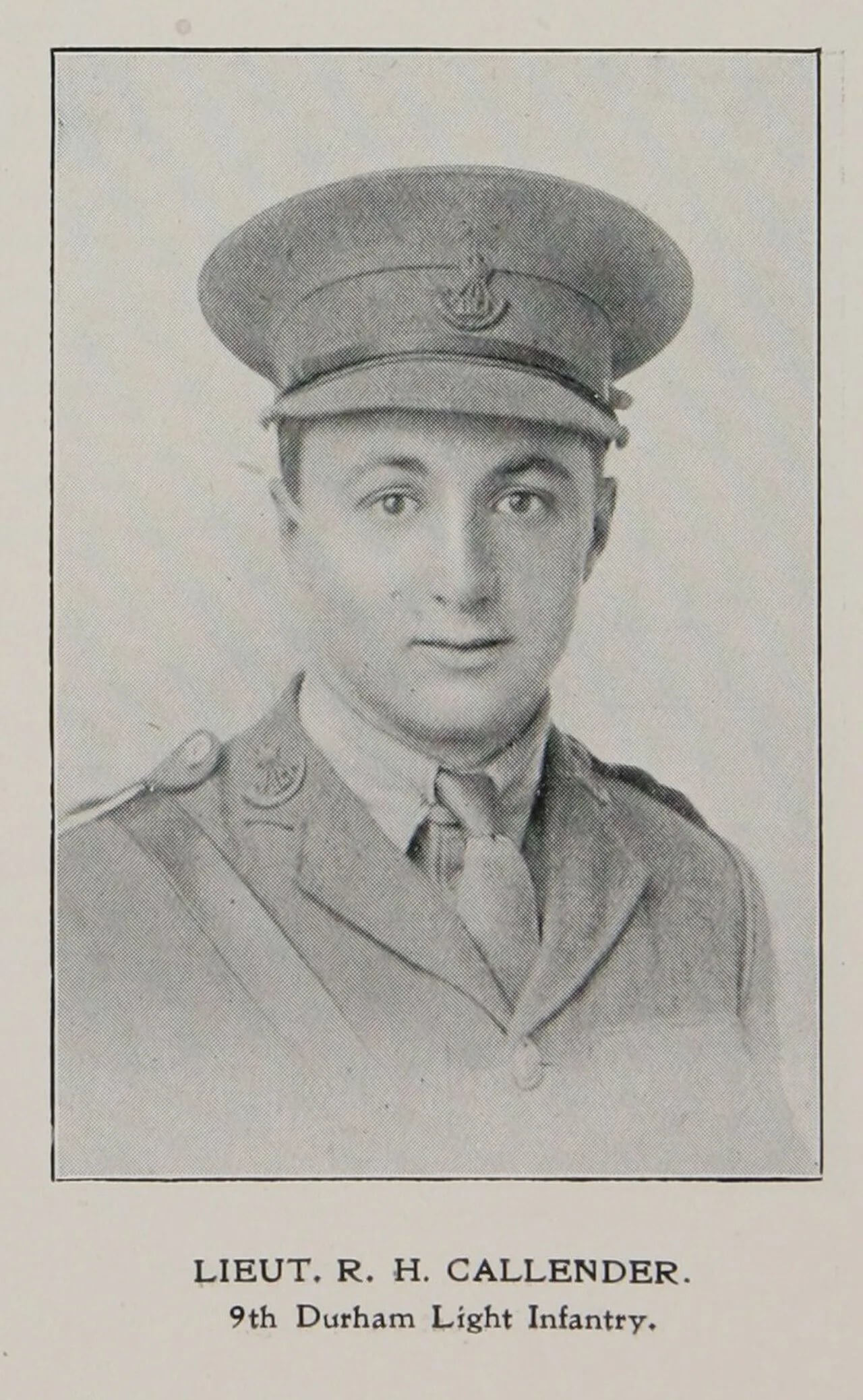 Porträt von Reg Callender (1892–1915) – Gedenkseite