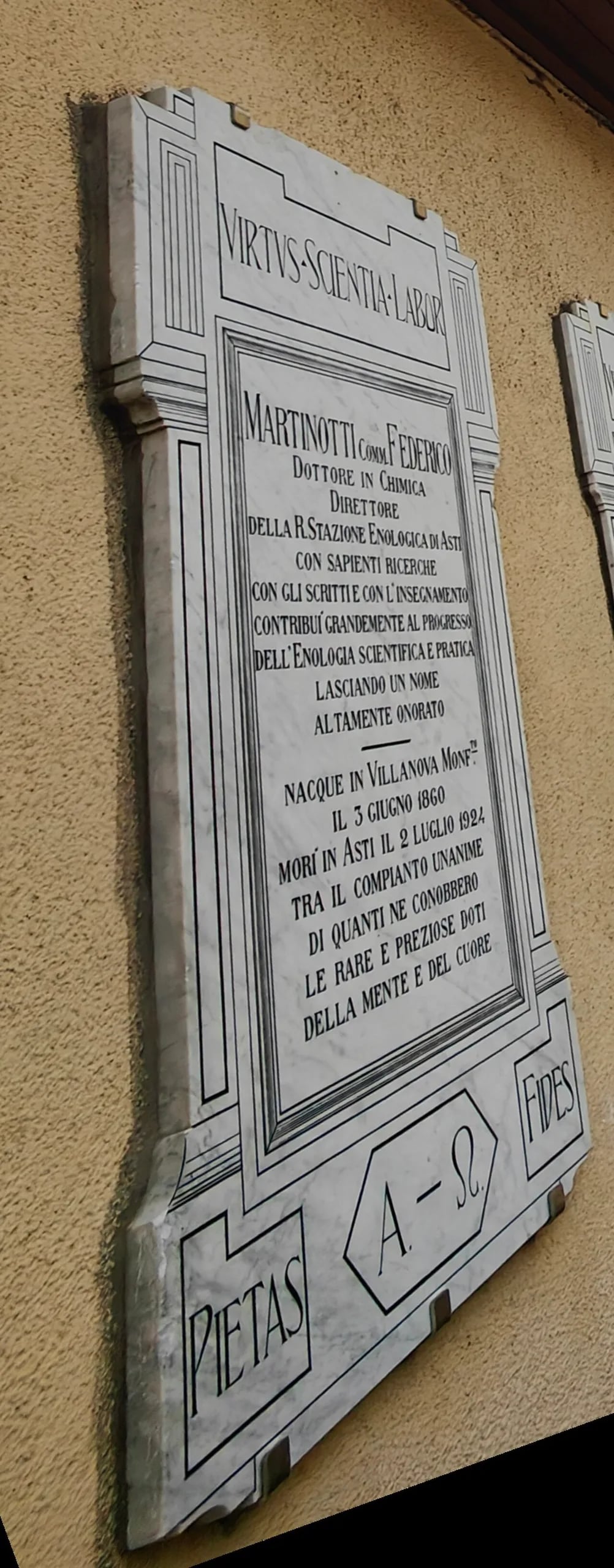 Portrait of Federico Martinotti (1860–1924) – memorial page