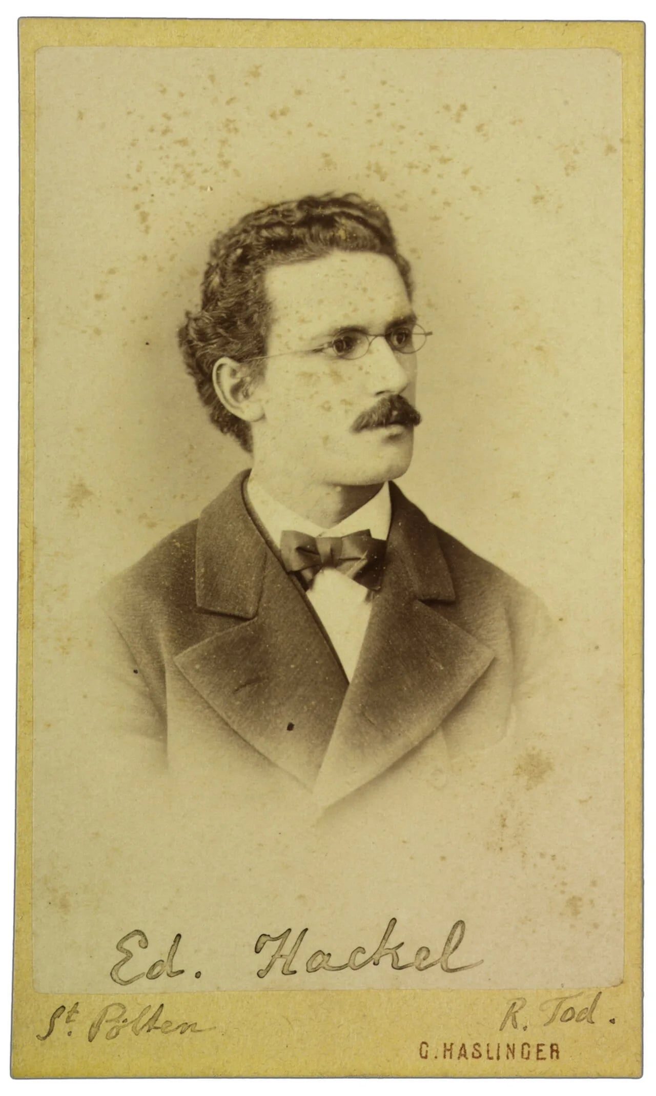 Portrait of Eduard Hackel (1850–1926) – memorial page