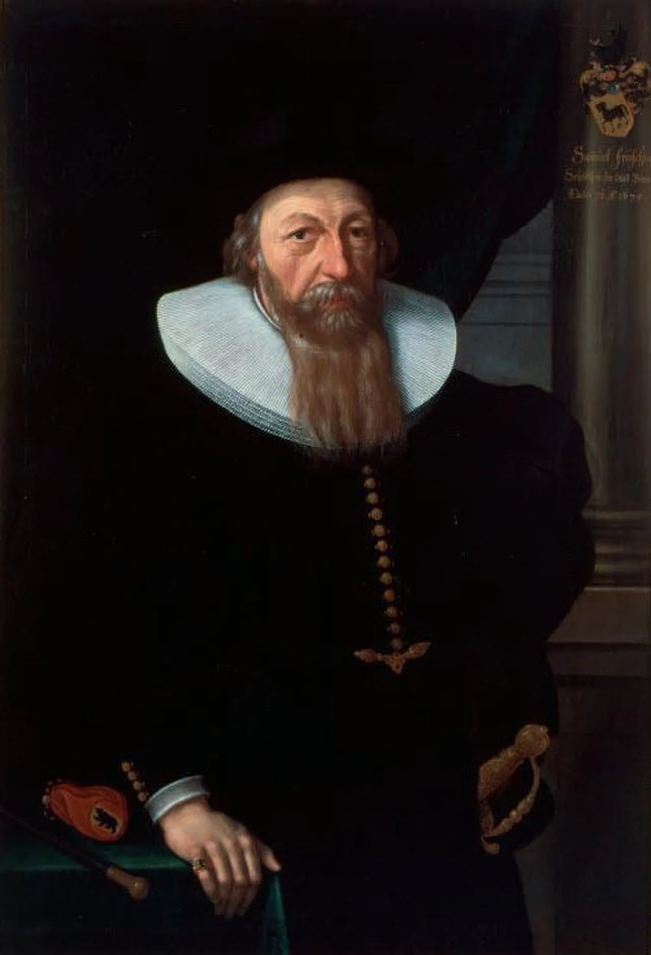 Porträt von Samuel Frisching (I.) (1605–1683) – Gedenkseite