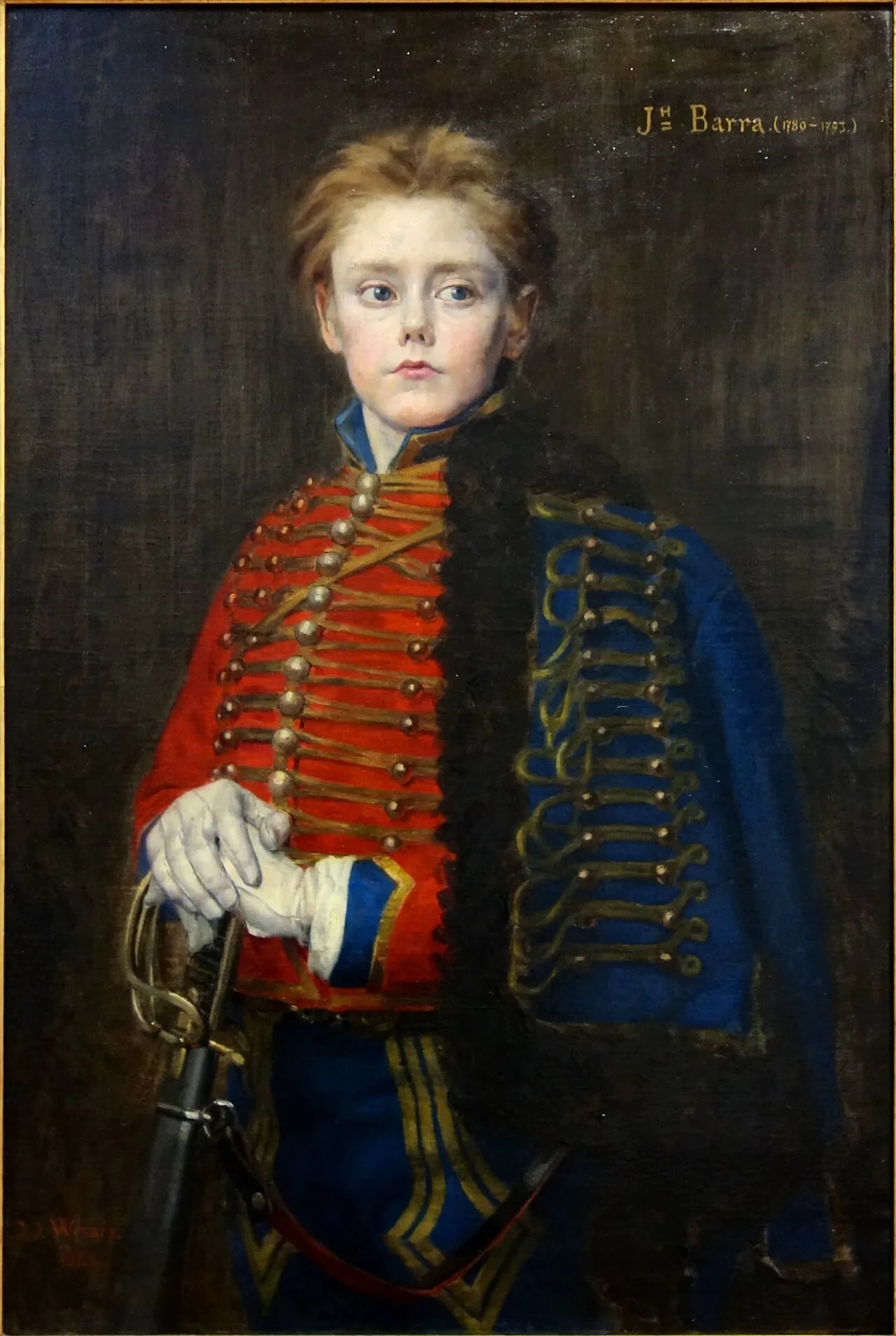Porträt von Joseph Bara (1779–1793) – Gedenkseite