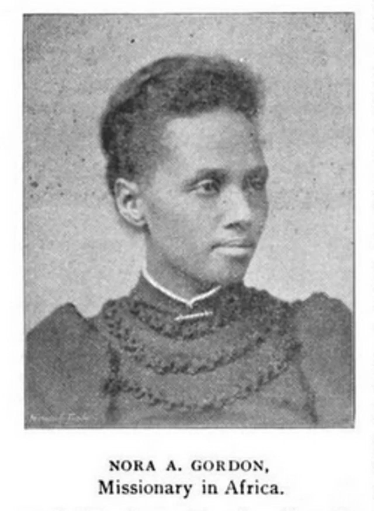 Portrait of Nora A. Gordon (1866–1901) – memorial page