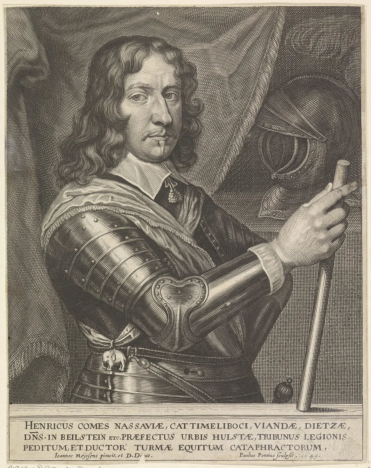 Porträt von Heinrich zu Nassau-Siegen (1611–1652) – Gedenkseite