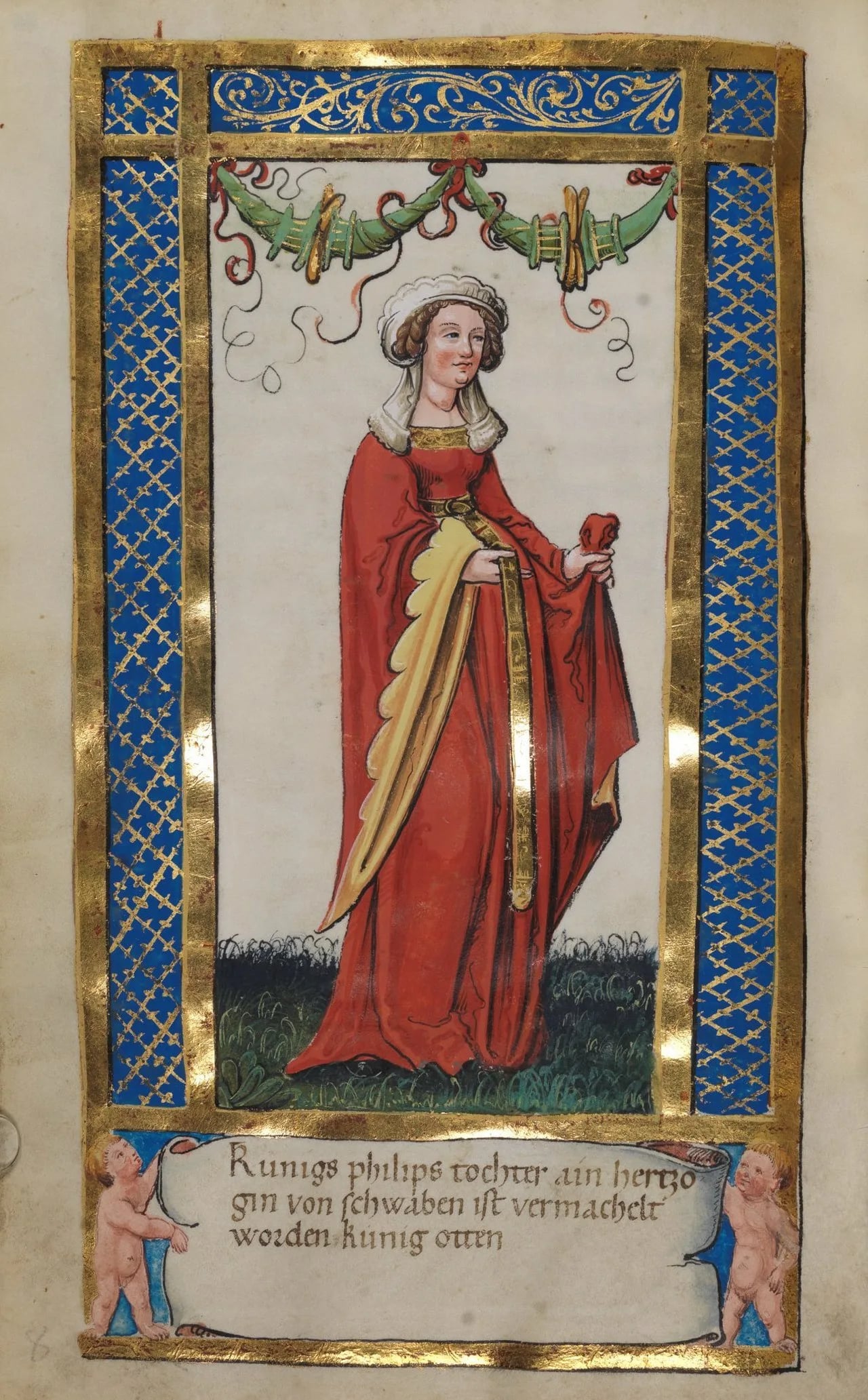 Porträt von Beatrix von Schwaben (1198–1212) – Gedenkseite
