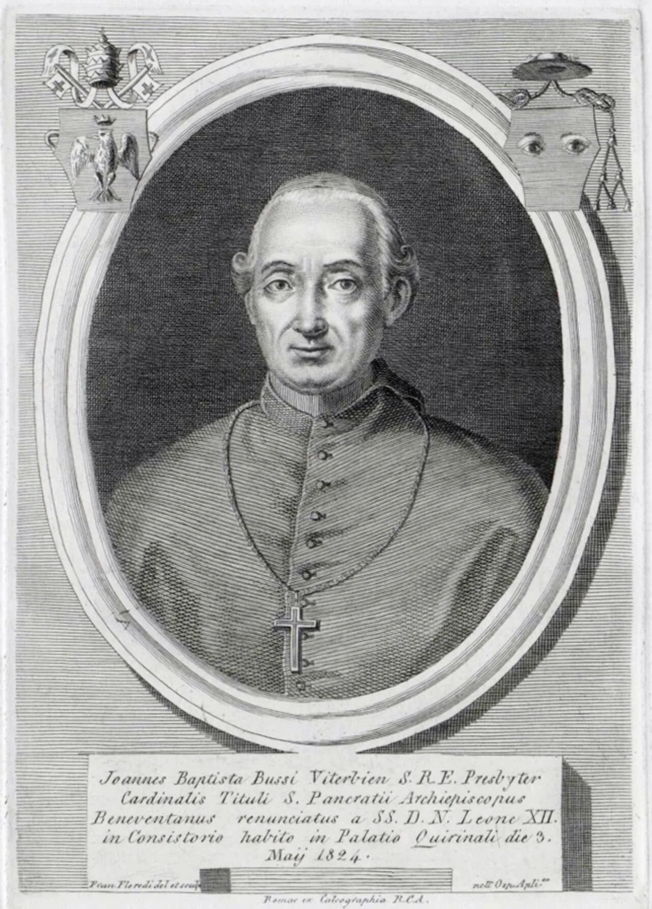 Porträt von Giovanni Battista Bussi (1755–1844) – Gedenkseite
