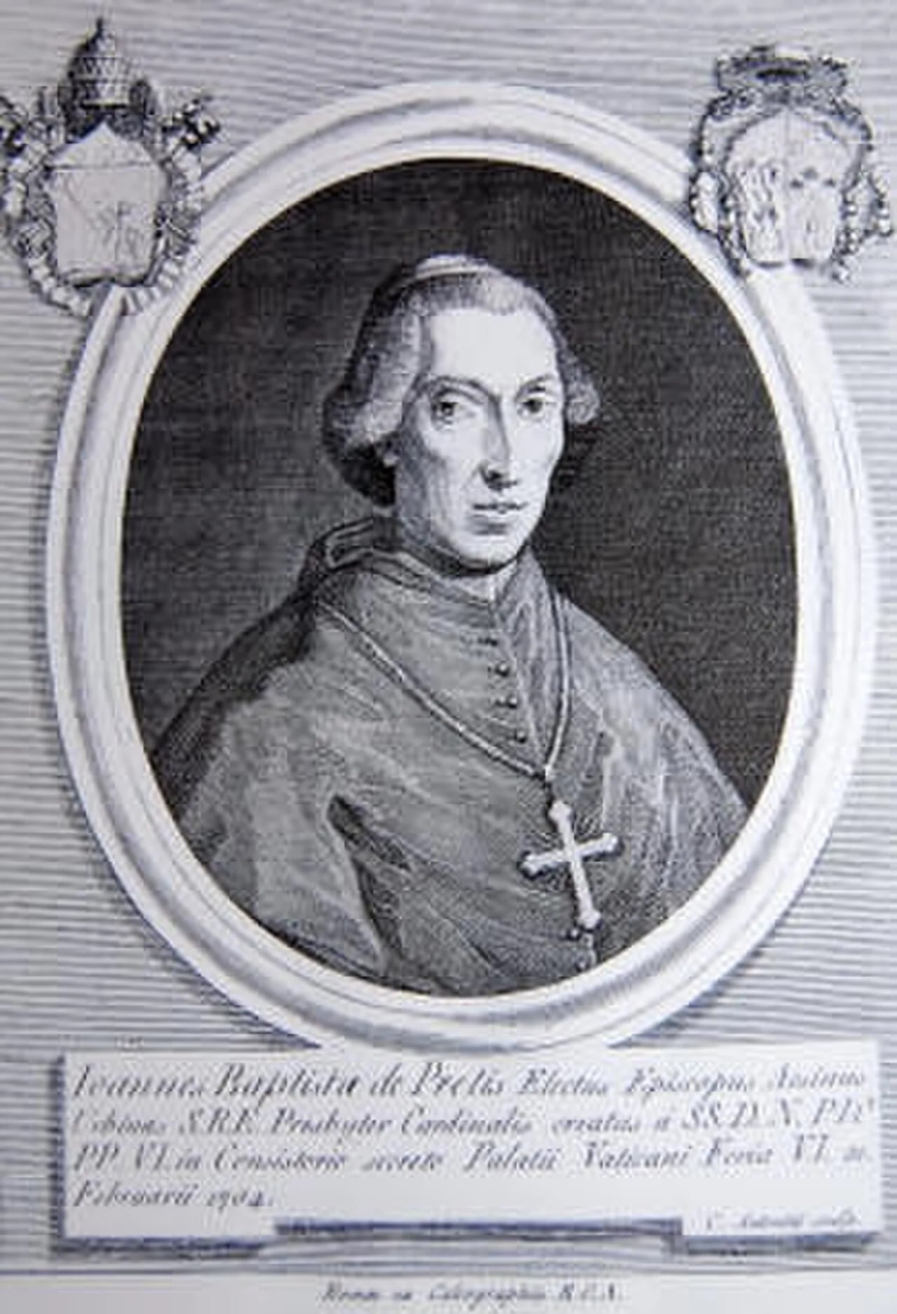 Porträt von Giovanni Battista Bussi de Pretis (1721–1800) – Gedenkseite