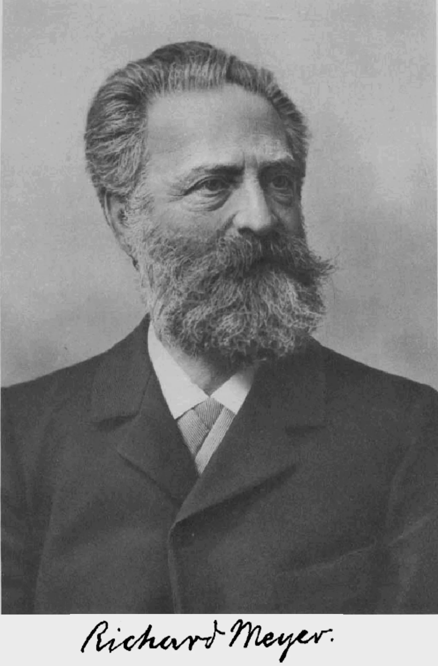Porträt von Richard Meyer (1846–1926) – Gedenkseite