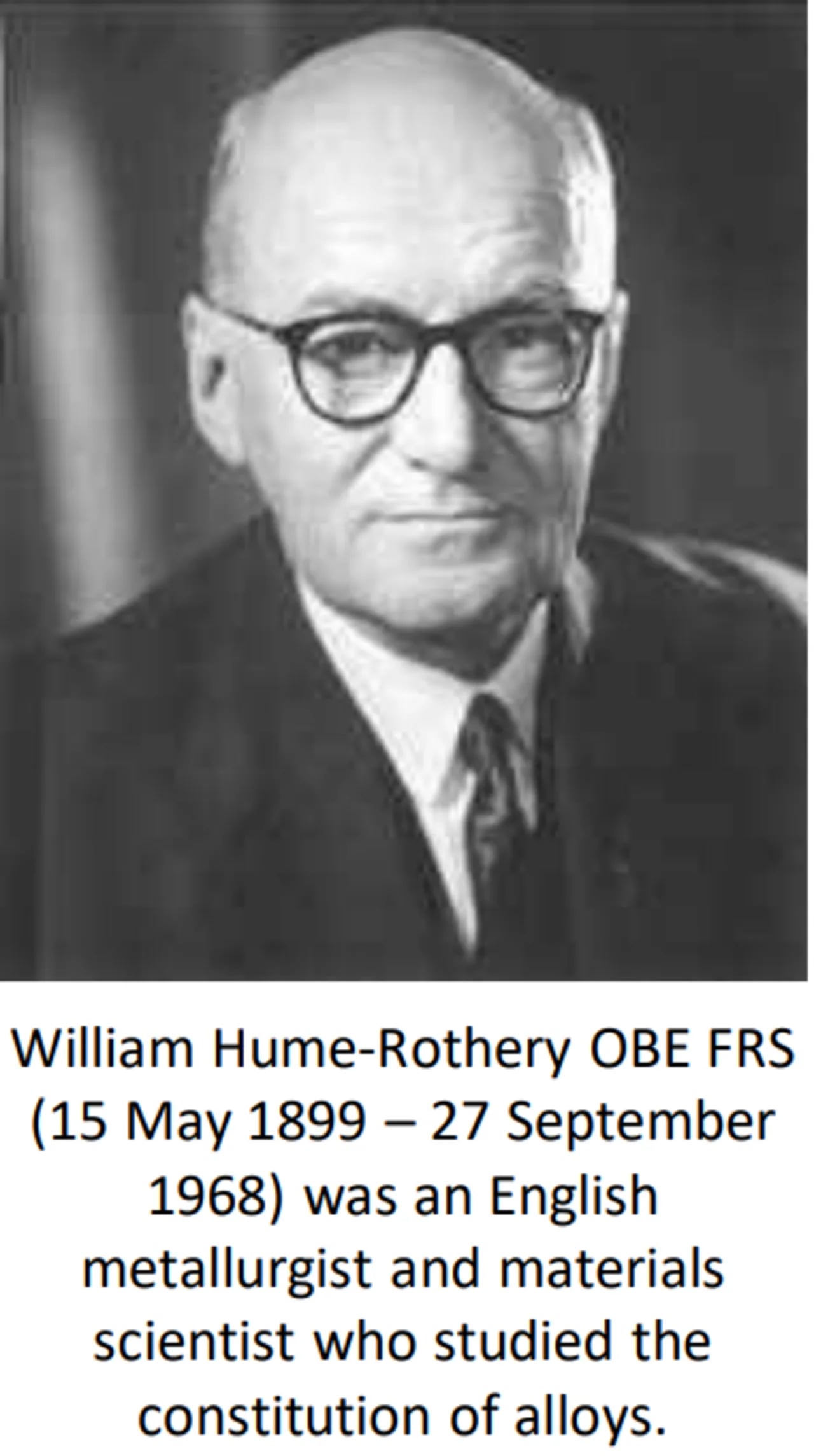 Portrait of William Hume-Rothery (1899–1968) – memorial page