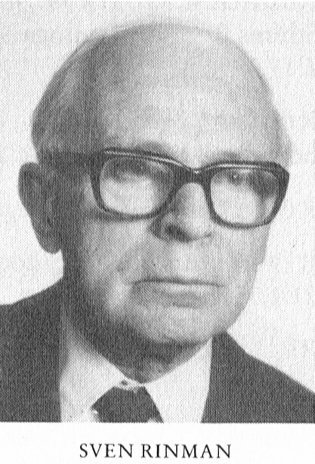 Portrait of Sven Rinman (1905–1997) – memorial page