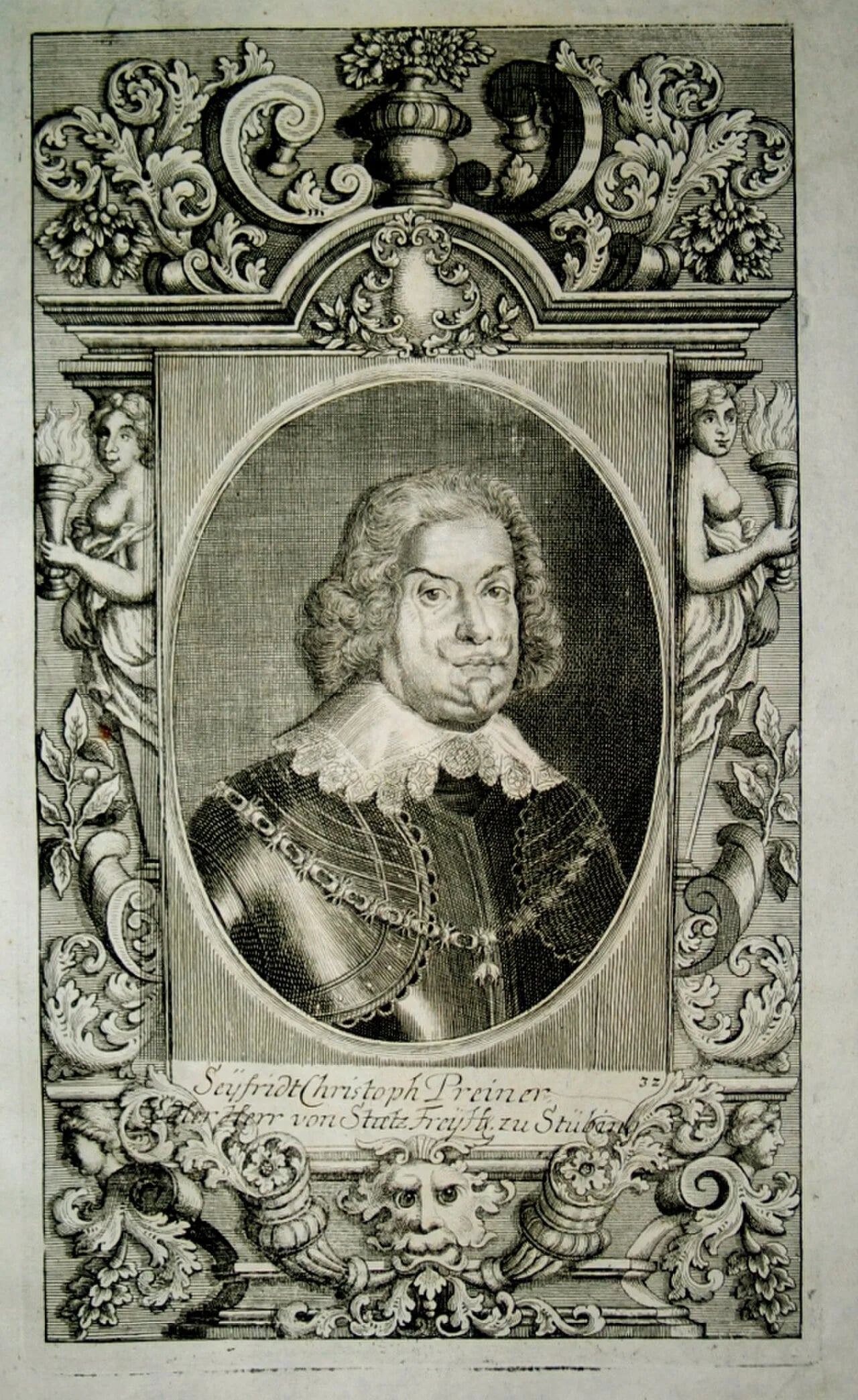 Porträt von Seyfried Christoph von Breuner (1569–1651) – Gedenkseite