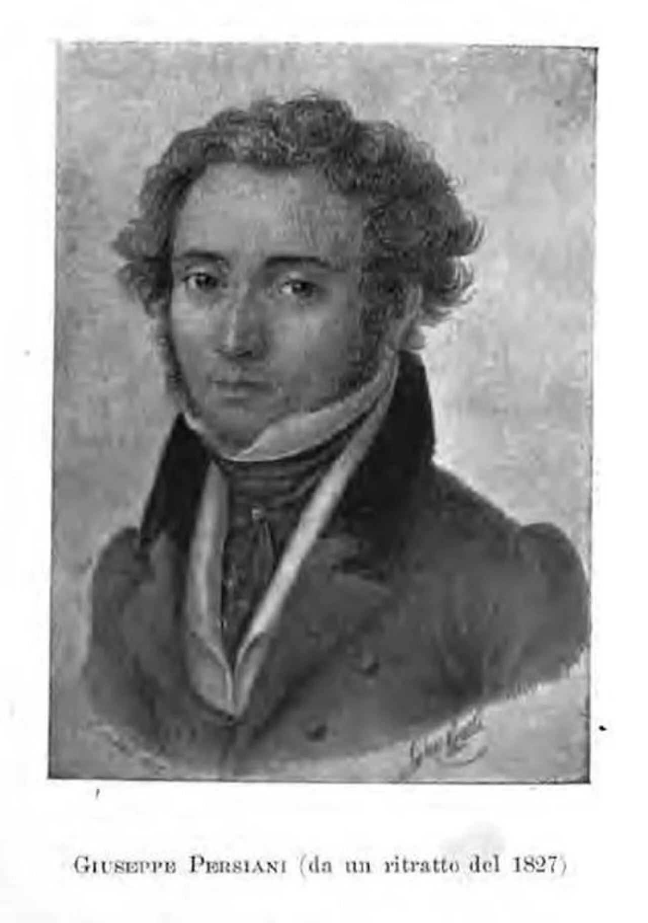 Porträt von Giuseppe Persiani (1799–1869) – Gedenkseite