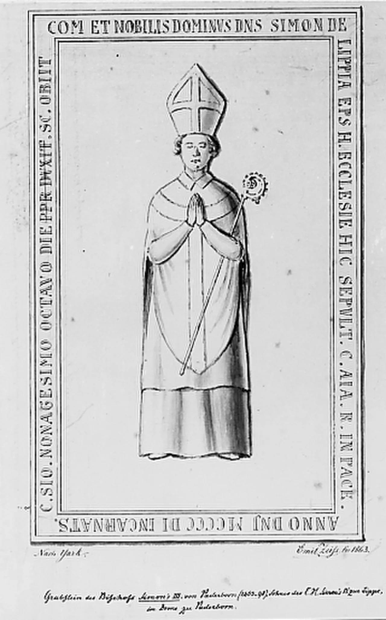 Portrait of Simon III. Bischof von Paderborn (1430–1498) – memorial page