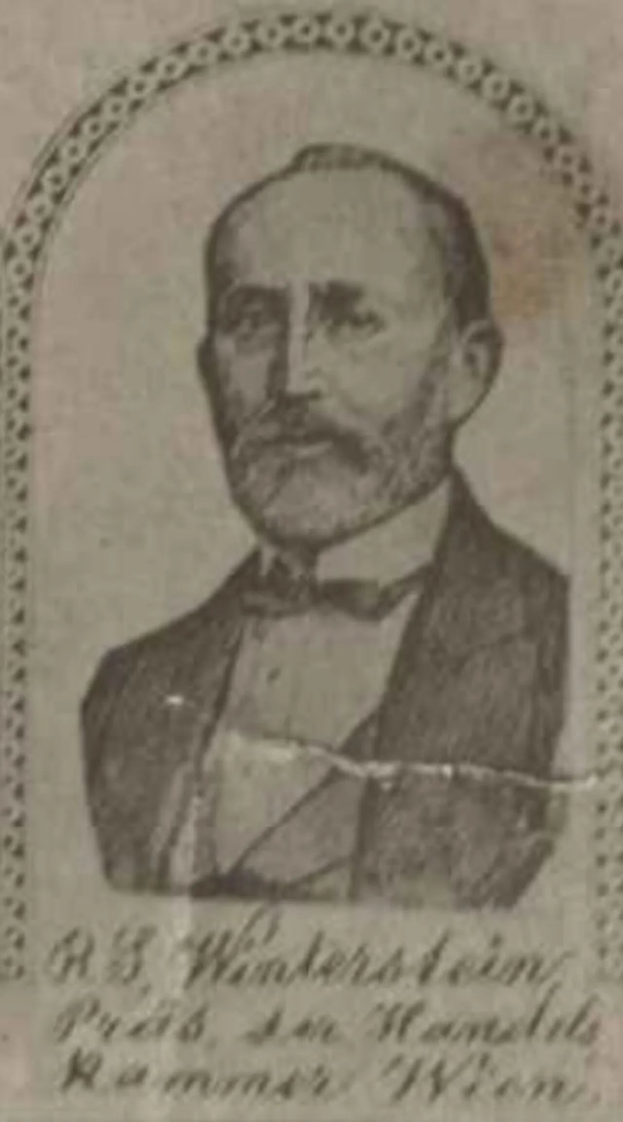 Porträt von Simon von Winterstein (1819–1883) – Gedenkseite