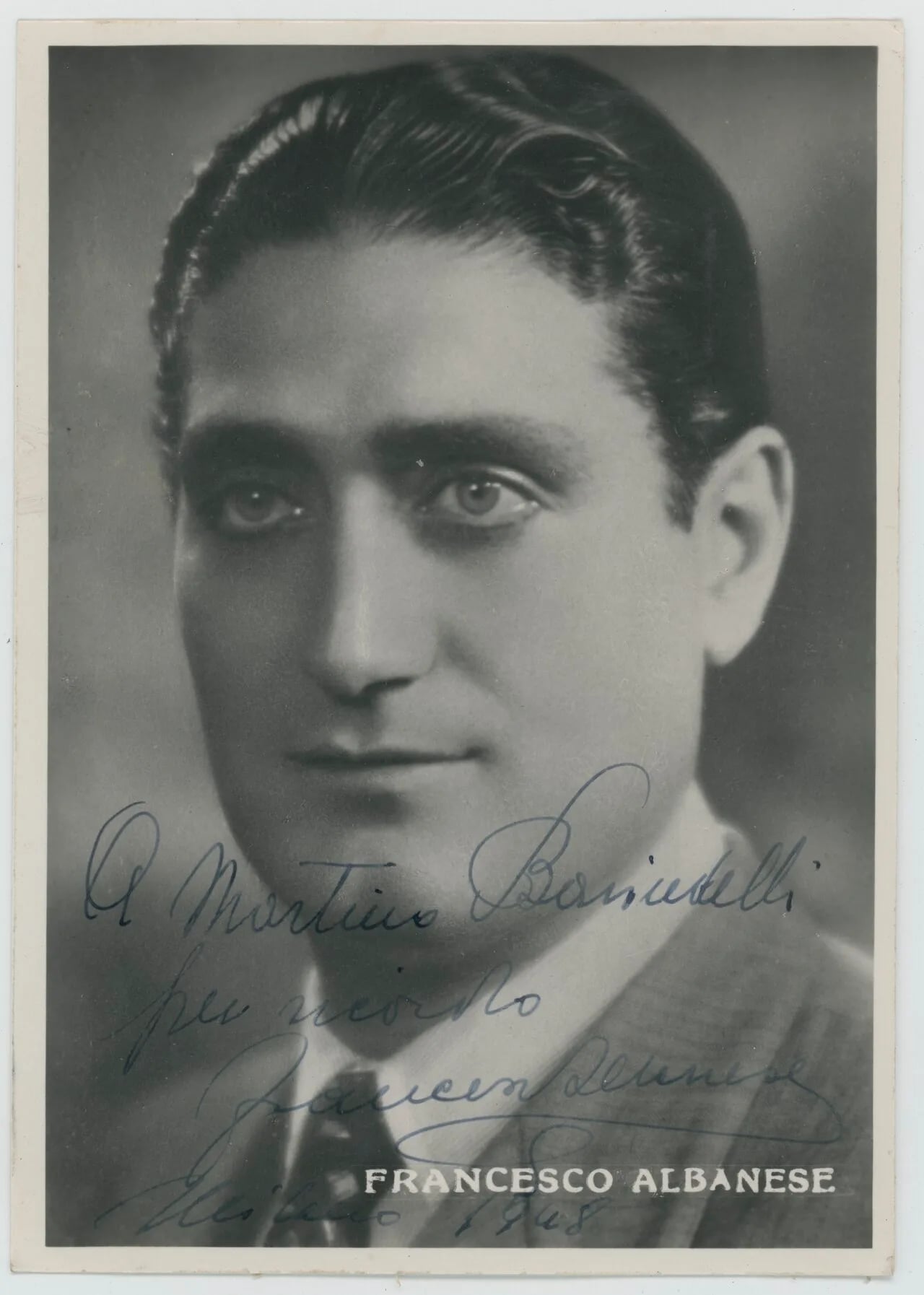Porträt von Francesco Albanese (1912–2005) – Gedenkseite