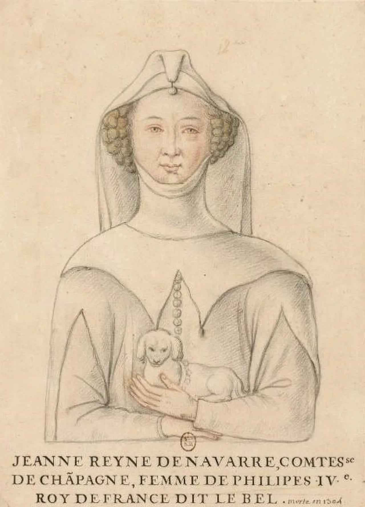 Portrait of Johanna I. (1273–1305) – memorial page