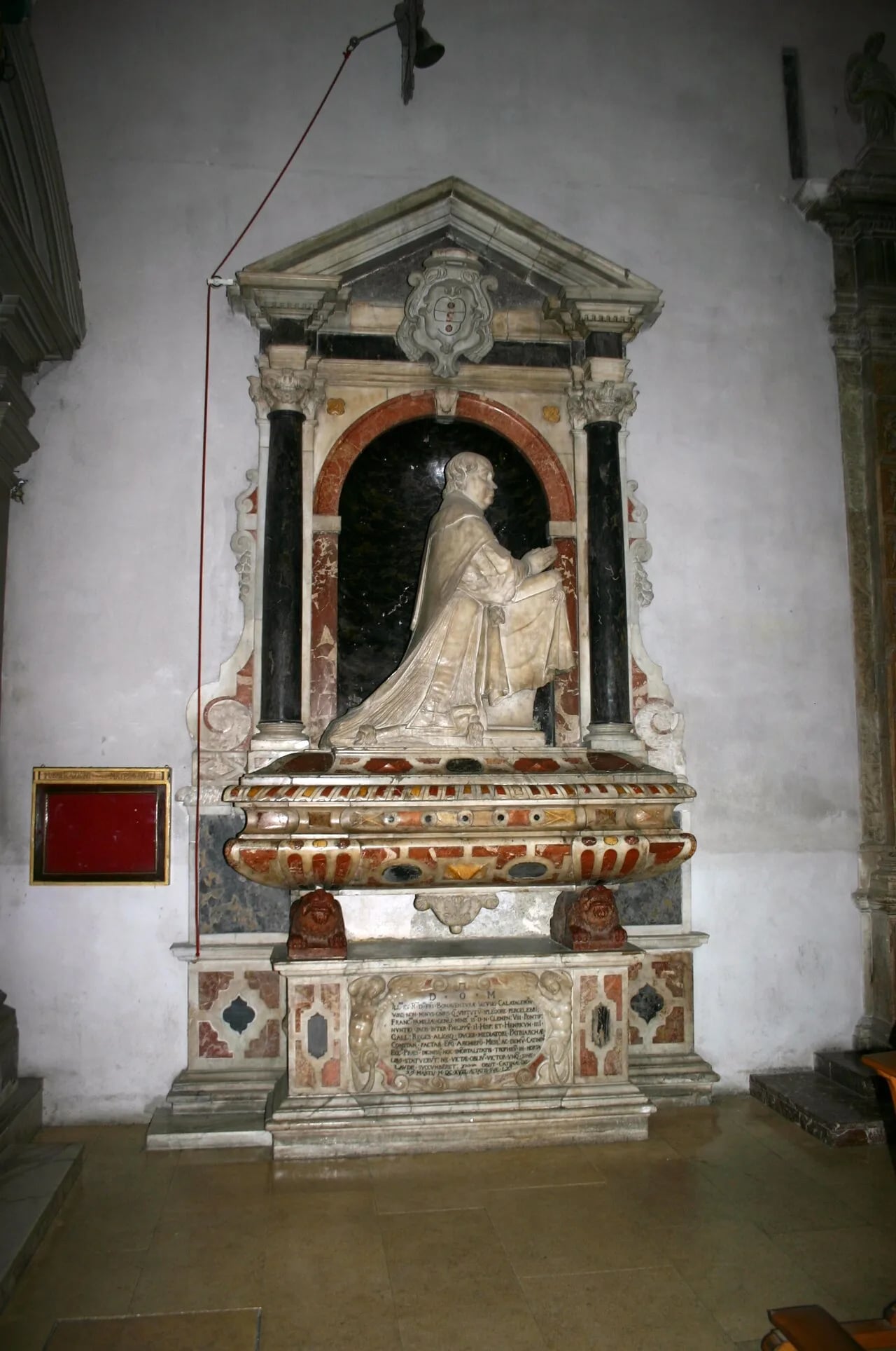Porträt von Bonaventura Secusio (1558–1618) – Gedenkseite