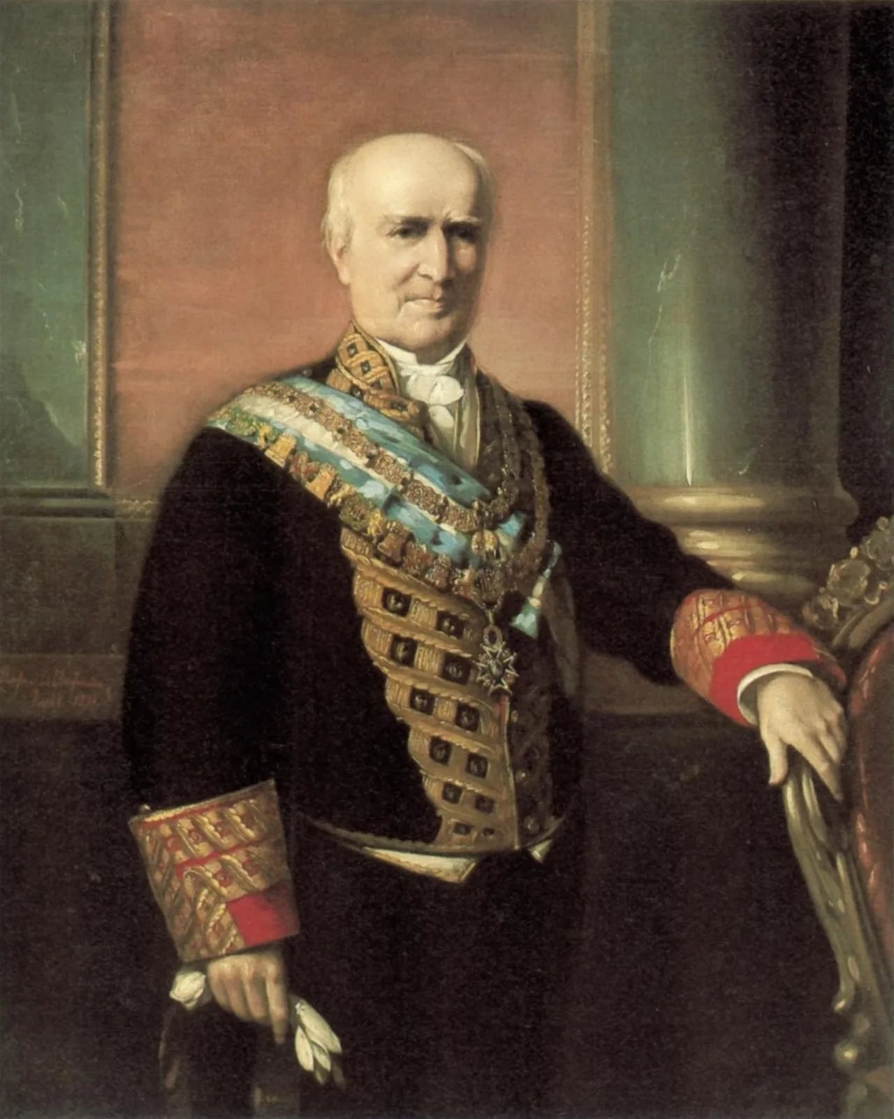 Porträt von Francisco Santa Cruz (1797–1883) – Gedenkseite
