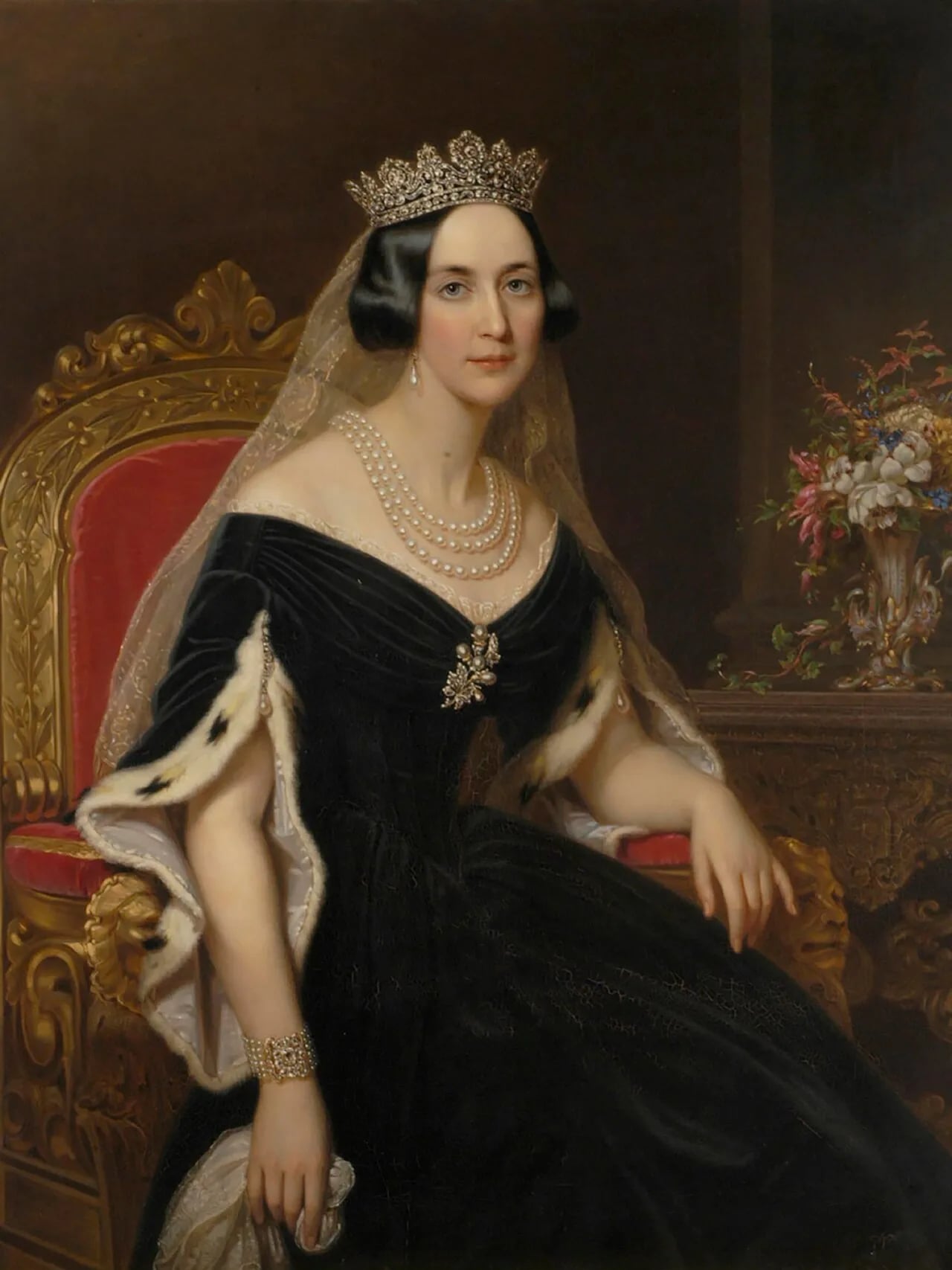 Porträt von Joséphine de Beauharnais jr. (1807–1876) – Gedenkseite