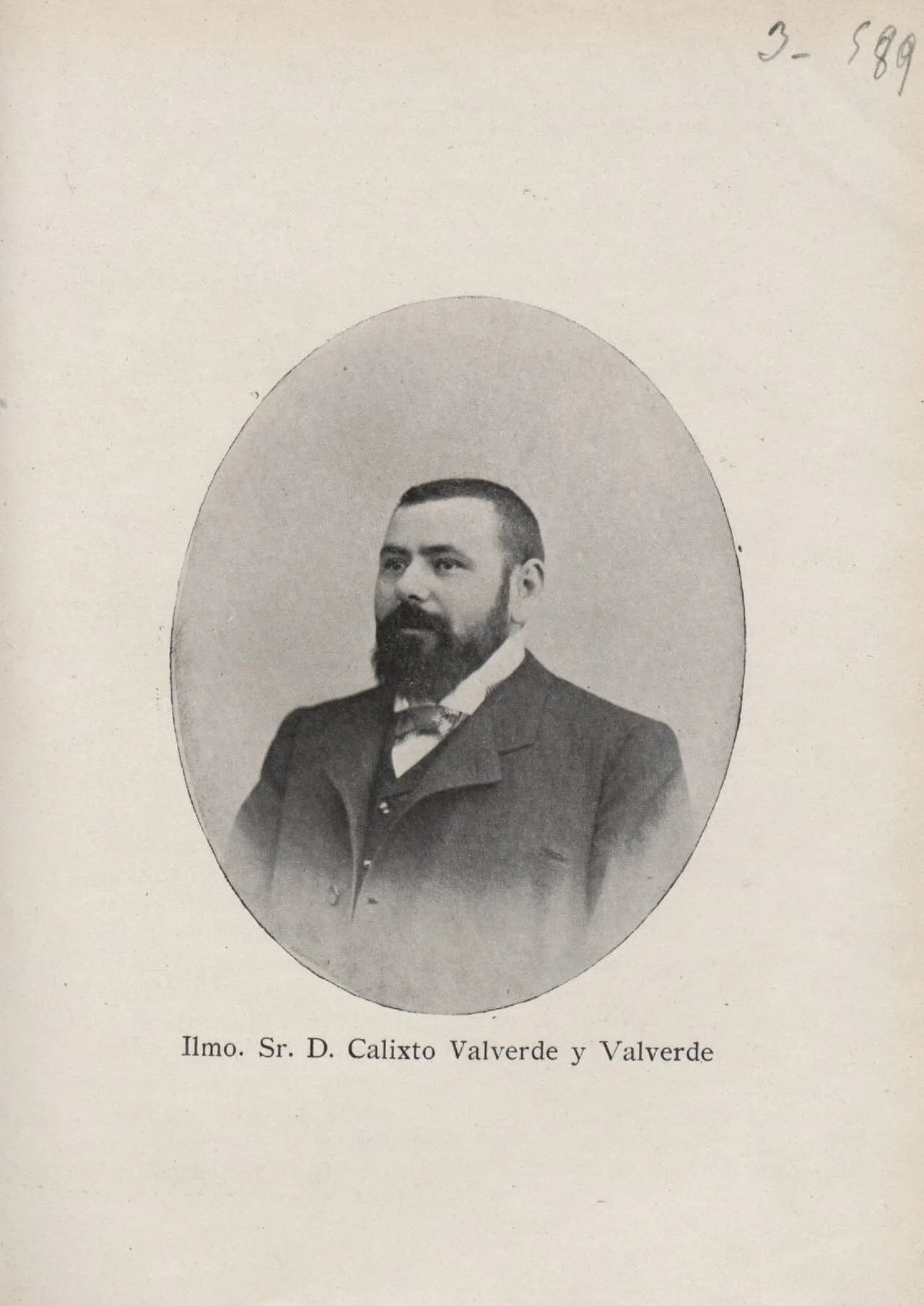 Porträt von Calixto Valverde (1870–1941) – Gedenkseite
